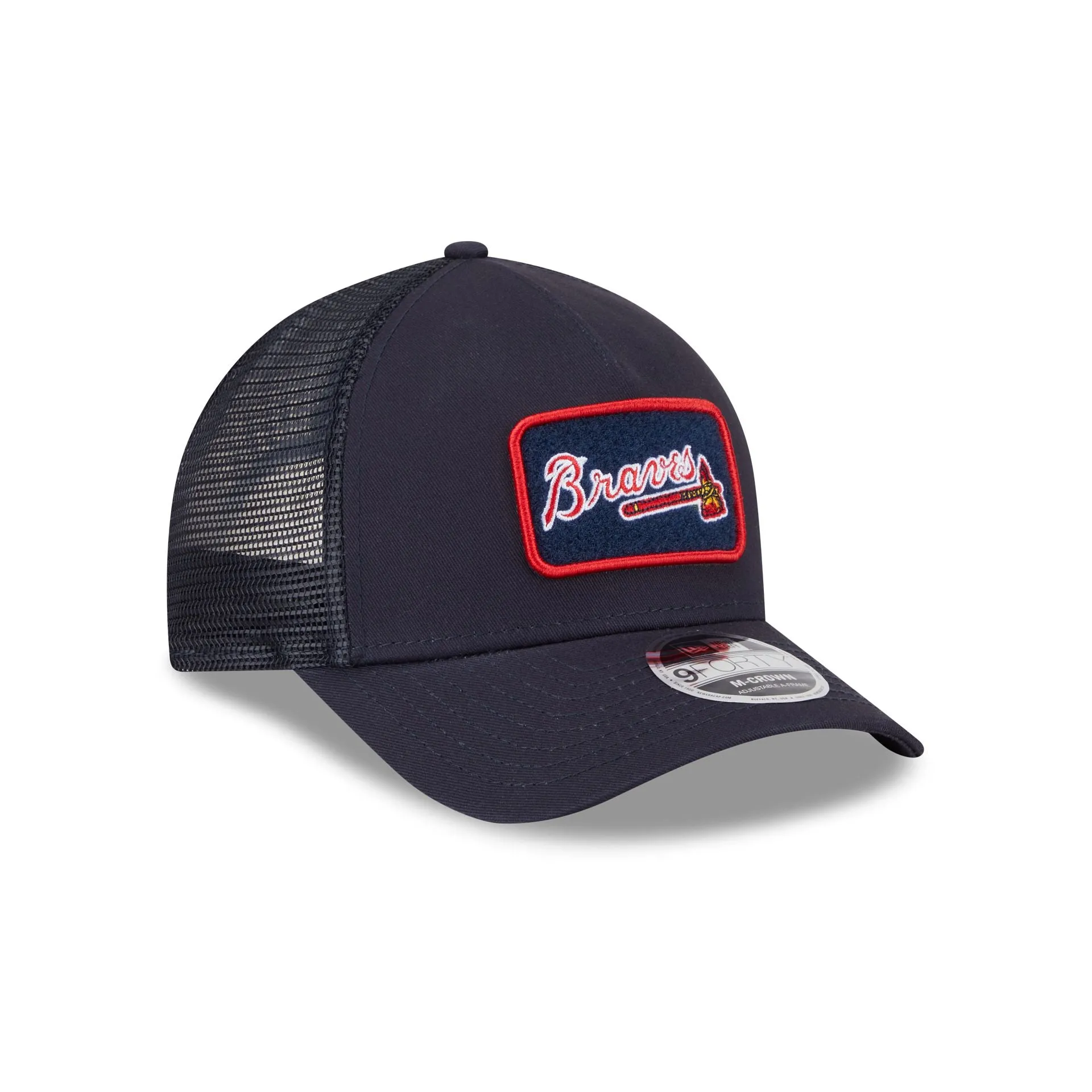 Atlanta Braves Tonal Patch 9FORTY M-Crown A-Frame Trucker Hat sold by New Era product image thumbnail 3