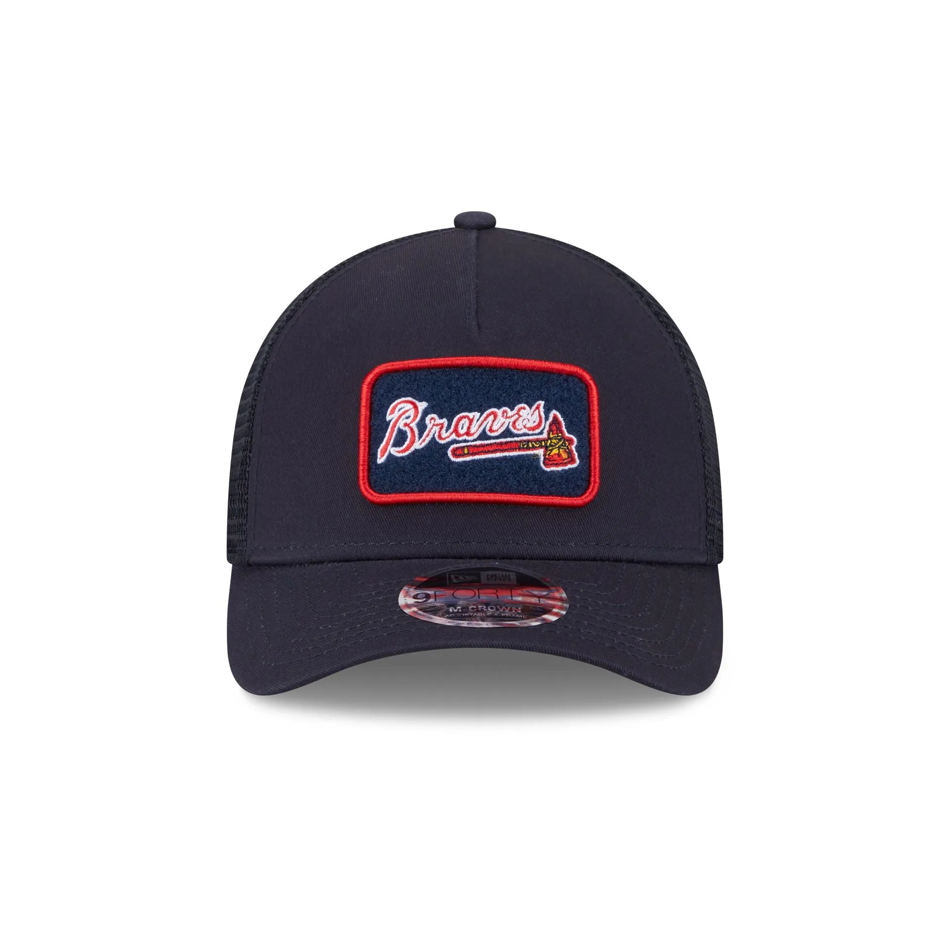 Atlanta Braves Tonal Patch 9FORTY M-Crown A-Frame Trucker Hat sold by New Era product image thumbnail 2