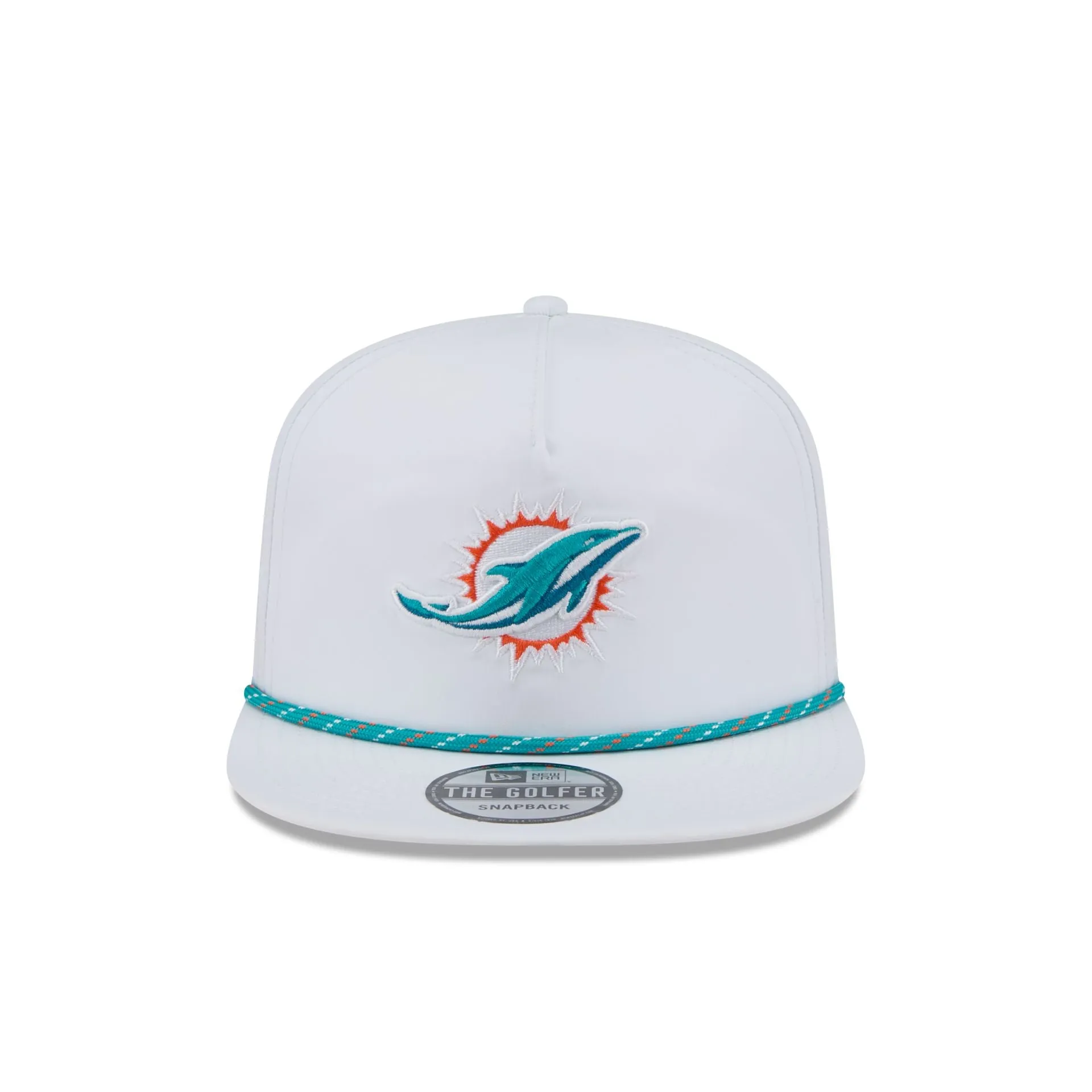 Miami Dolphins Optic White Performance Rope Golfer Hat sold by New Era product image thumbnail 2
