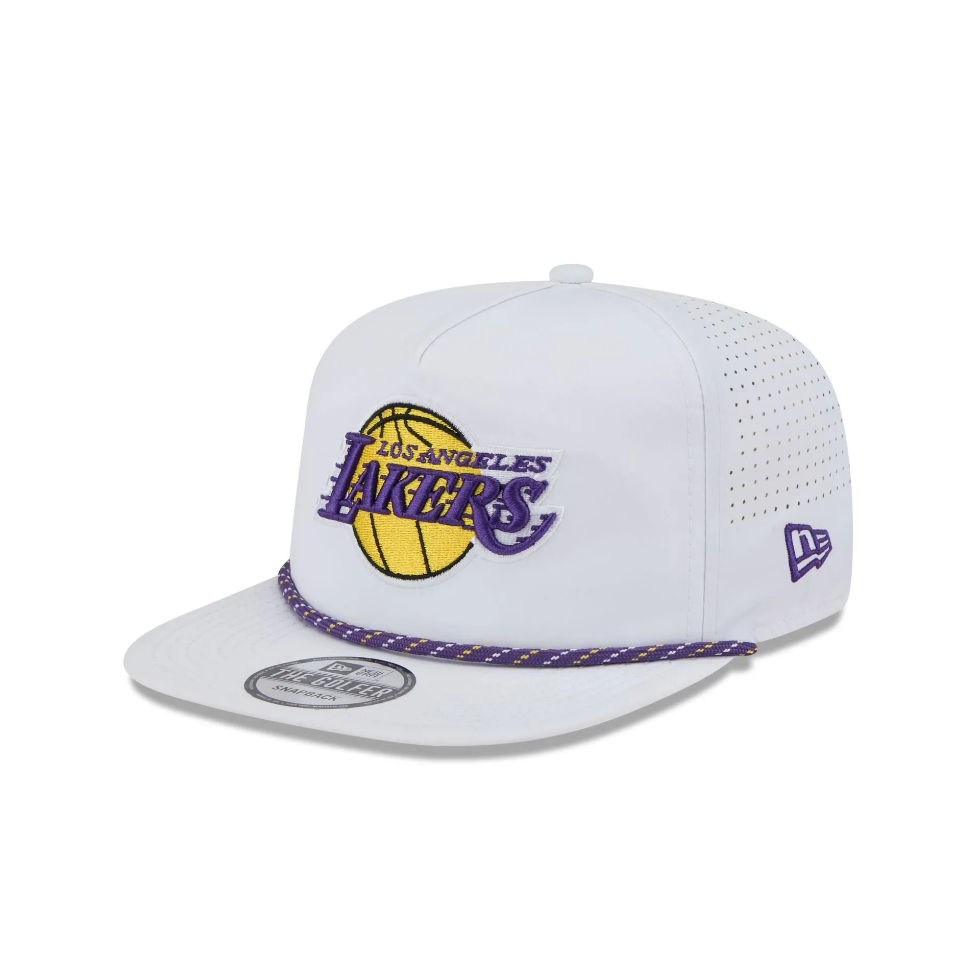 Los Angeles Lakers Optic White Performance Rope Golfer Hat sold by New Era