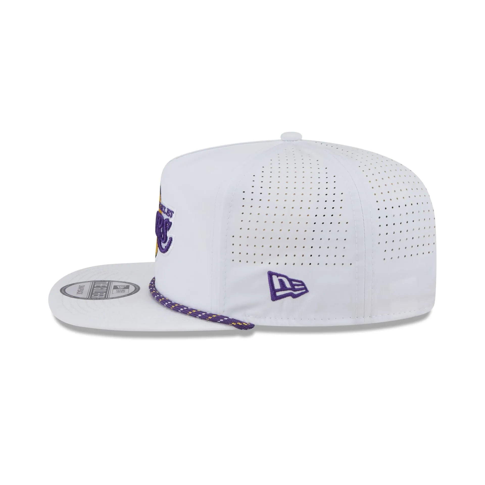 Los Angeles Lakers Optic White Performance Rope Golfer Hat sold by New Era product image thumbnail 4