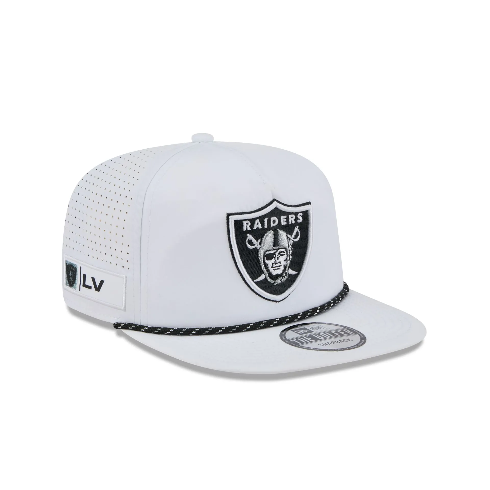 Las Vegas Raiders Optic White Performance Rope Golfer Hat sold by New Era product image thumbnail 3