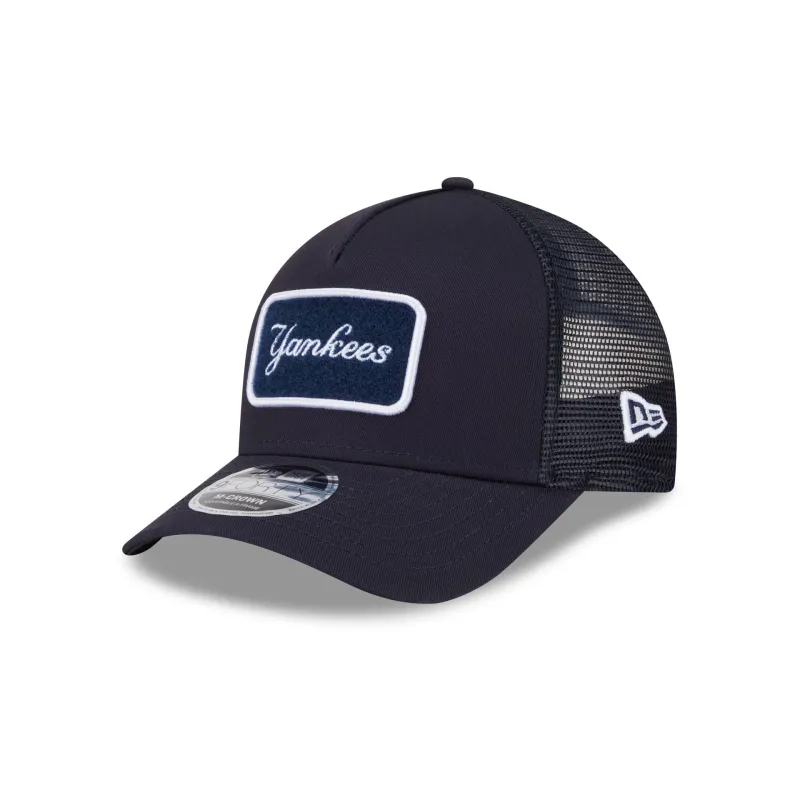 New York Yankees Tonal Patch 9FORTY M-Crown A-Frame Trucker Hat sold by New Era