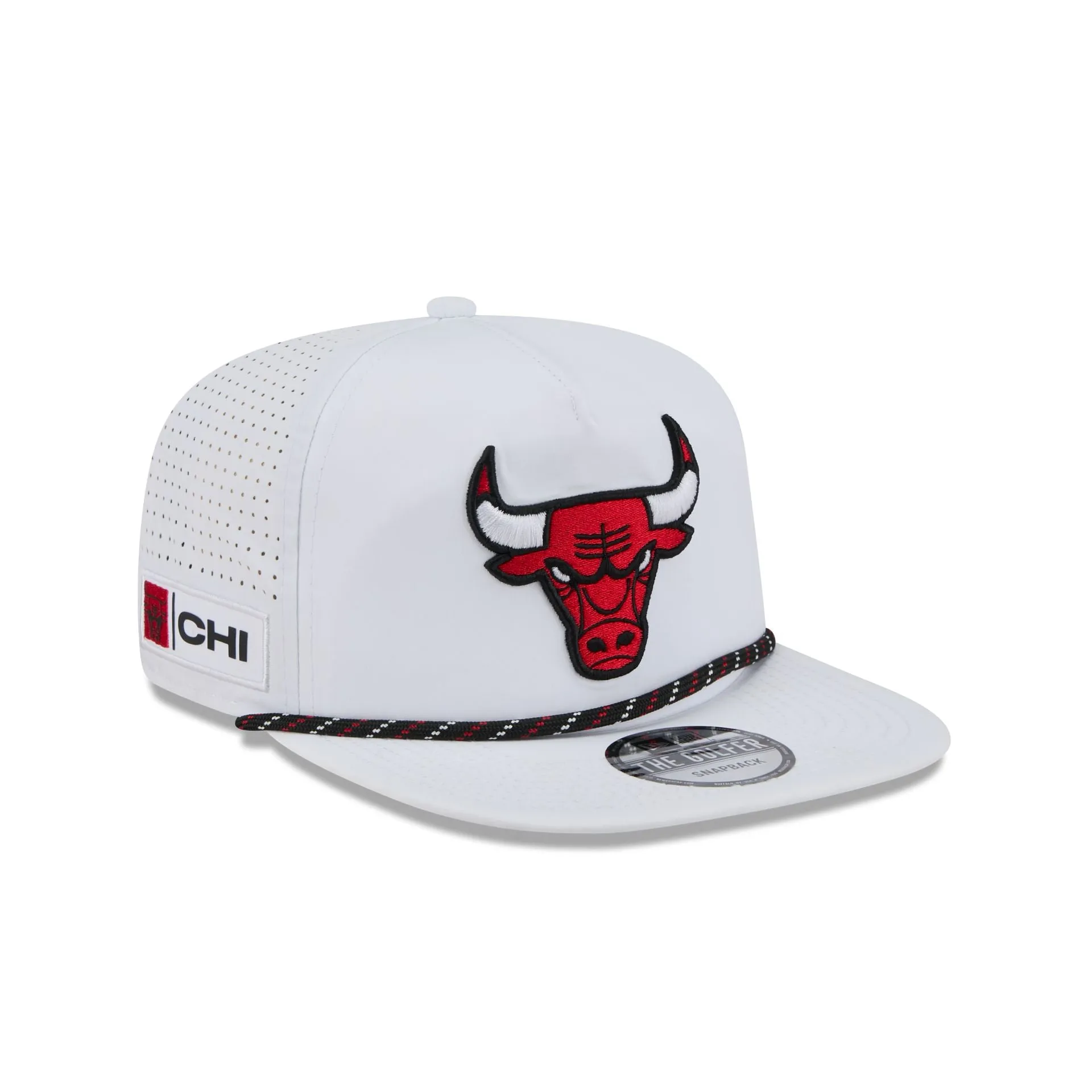 Chicago Bulls Optic White Performance Rope Golfer Hat sold by New Era product image thumbnail 3
