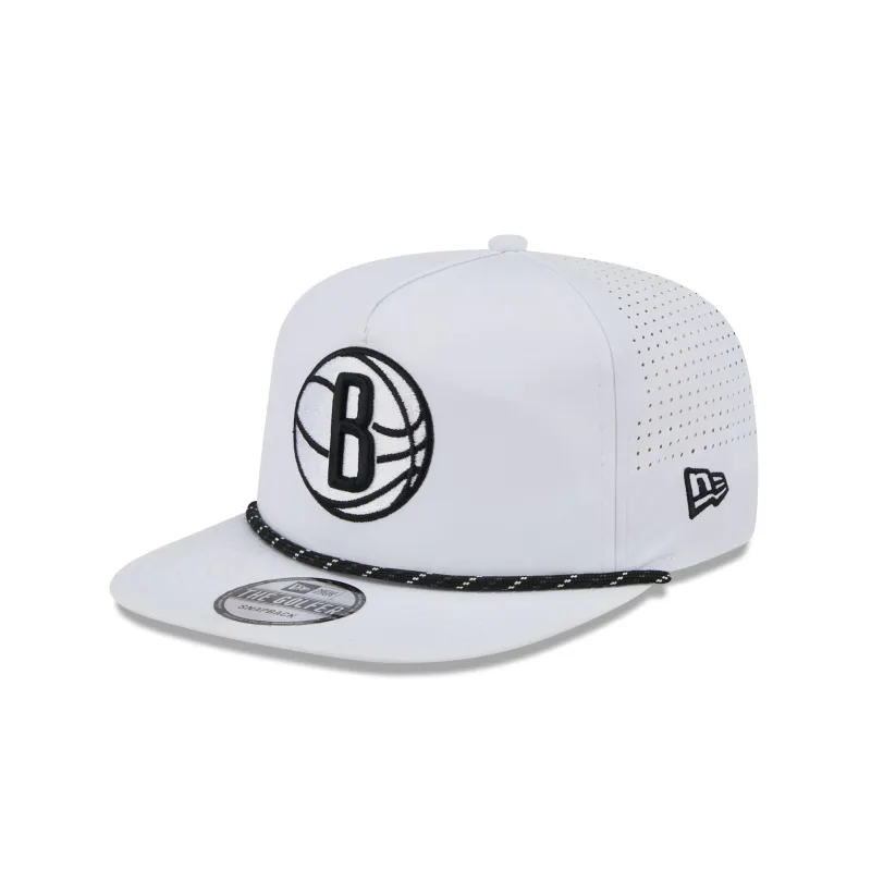 Brooklyn Nets Optic White Performance Rope Golfer Hat sold by New Era