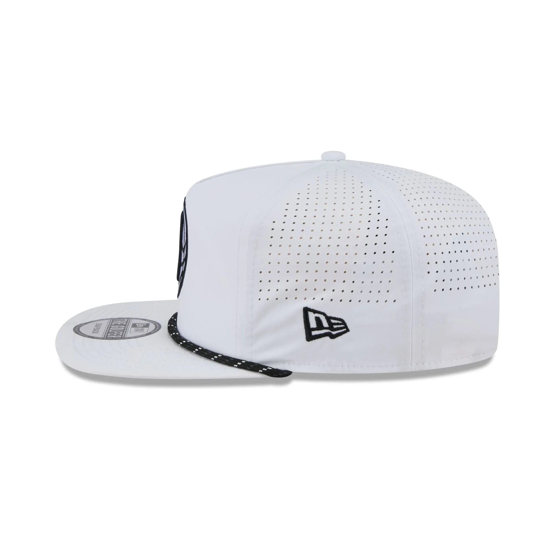 Brooklyn Nets Optic White Performance Rope Golfer Hat sold by New Era product image thumbnail 4