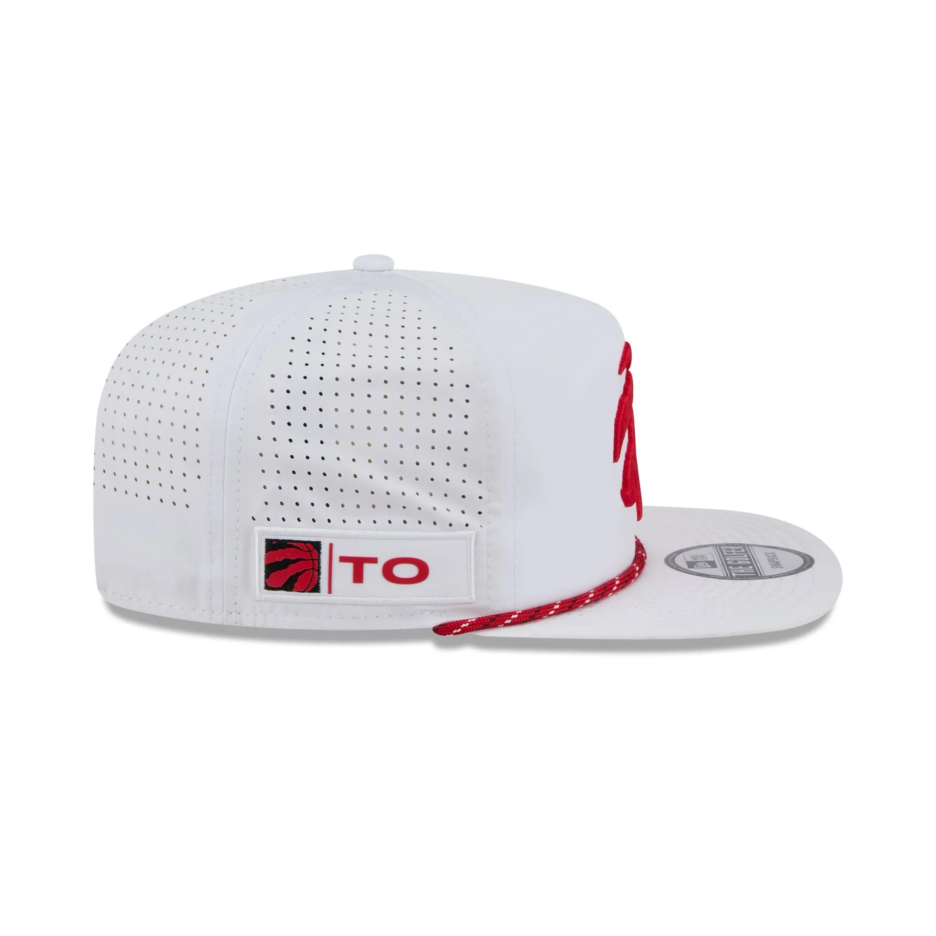 Toronto Raptors Optic White Performance Rope Golfer Hat sold by New Era product image thumbnail 5