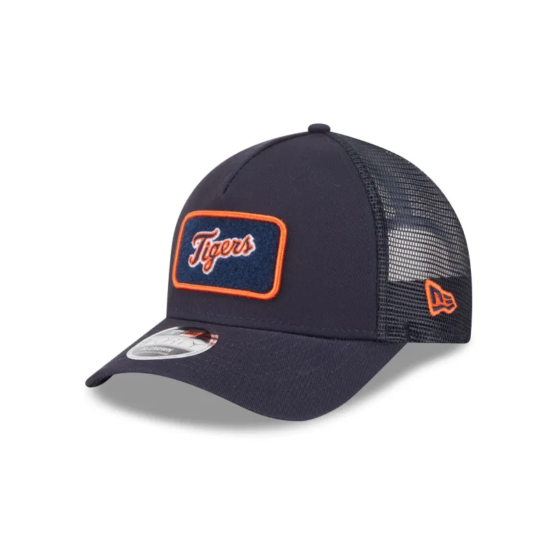 Detroit Tigers Tonal Patch 9FORTY M-Crown A-Frame Trucker Hat sold by New Era