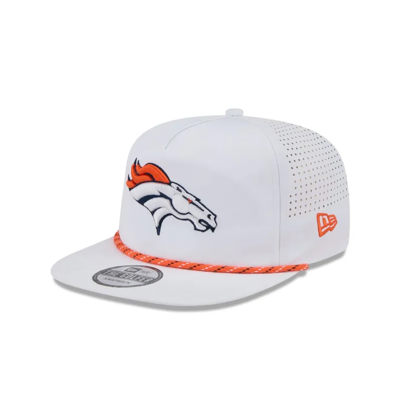 Denver Broncos Optic White Performance Rope Golfer Hat sold by New Era