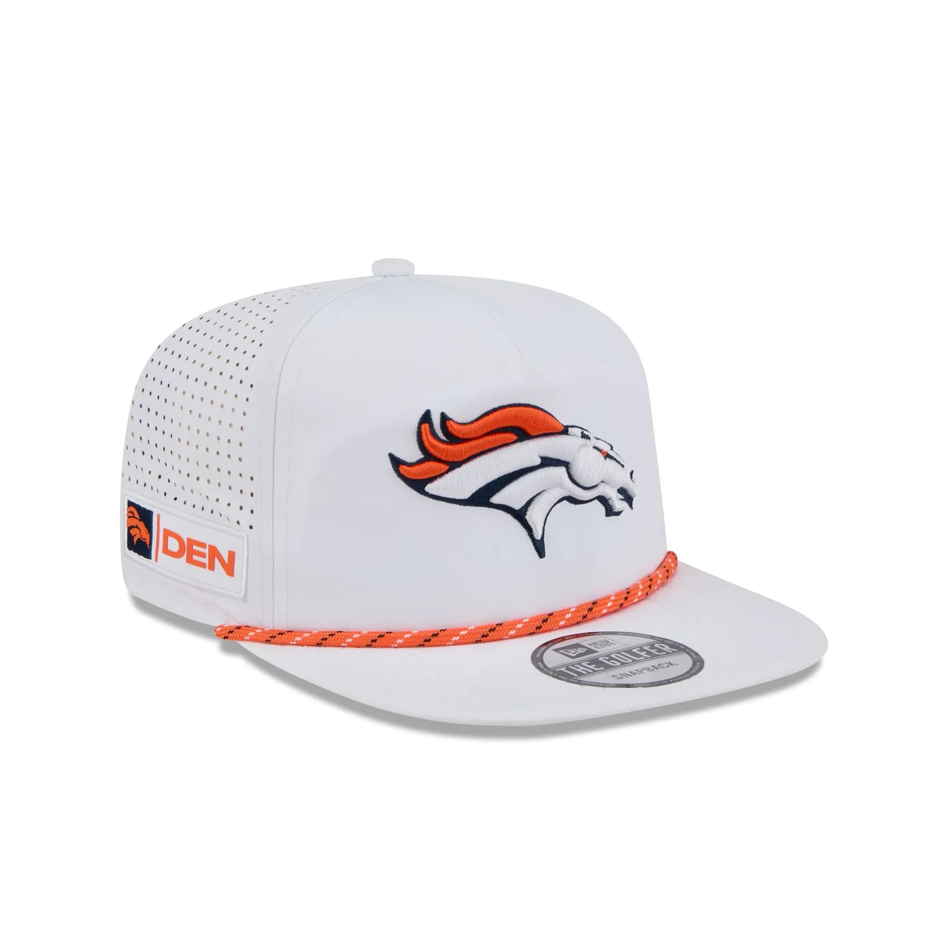 Denver Broncos Optic White Performance Rope Golfer Hat sold by New Era product image thumbnail 3