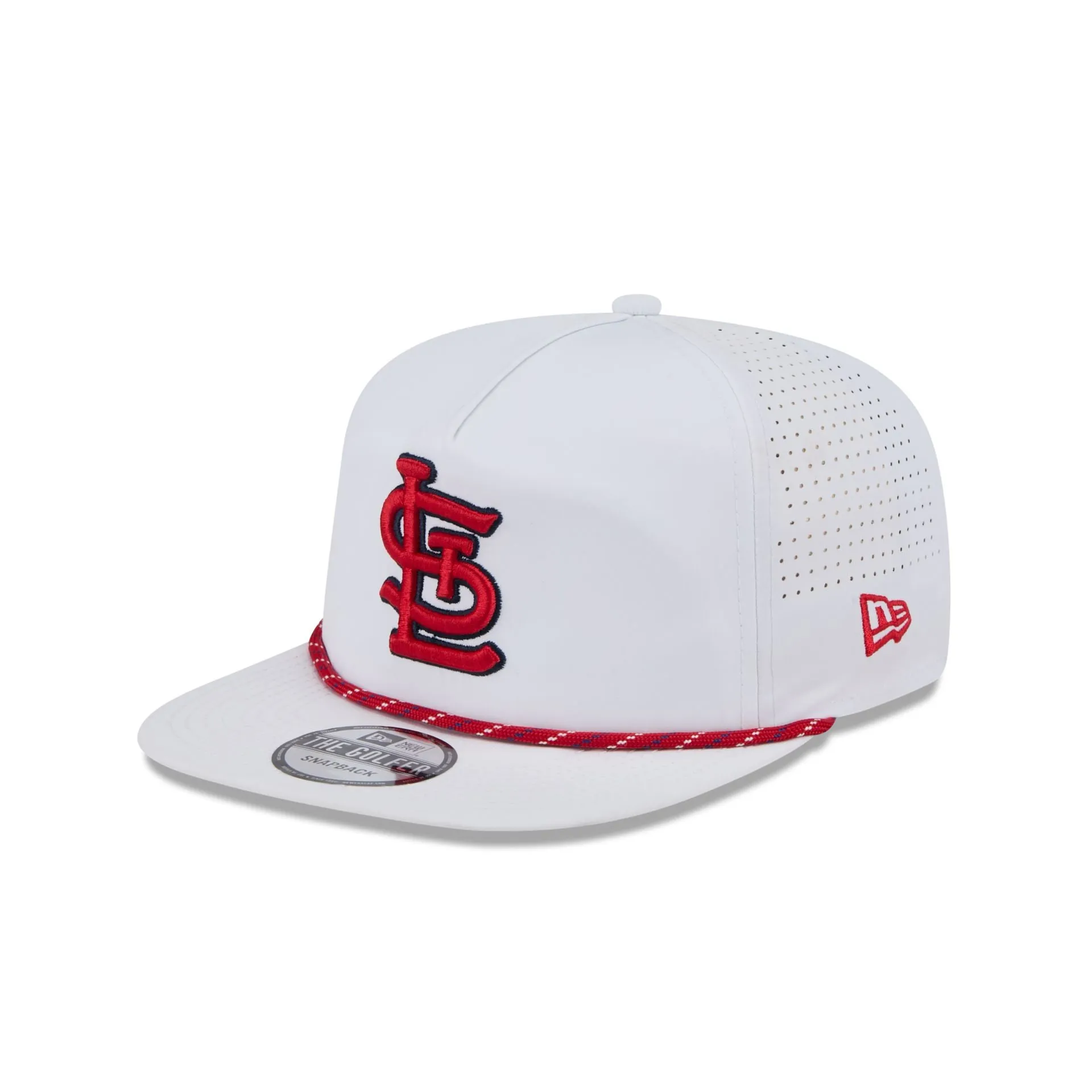St. Louis Cardinals Optic White Performance Rope Golfer Hat sold by New Era