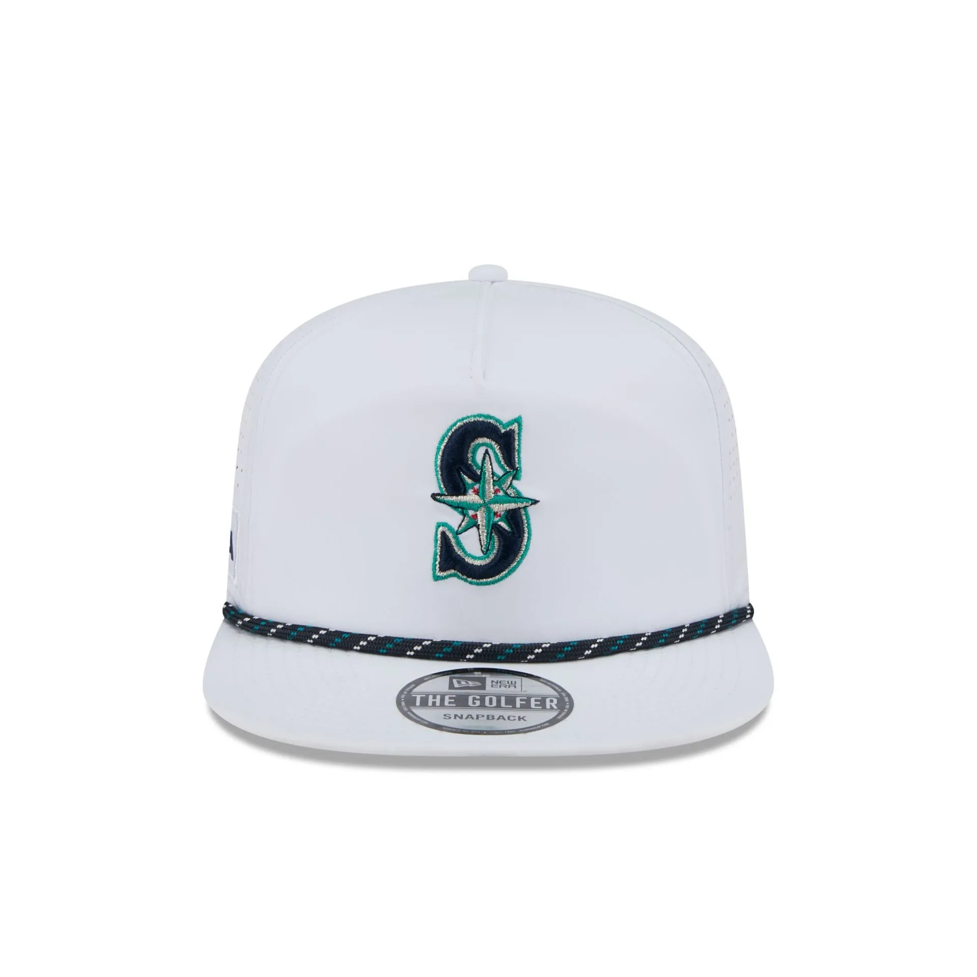 Seattle Mariners Optic White Performance Rope Golfer Hat sold by New Era product image thumbnail 2