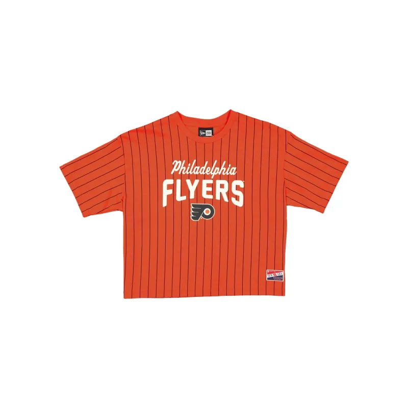 Philadelphia Flyers Throwback Pinstripe Women's T-Shirt sold by New Era