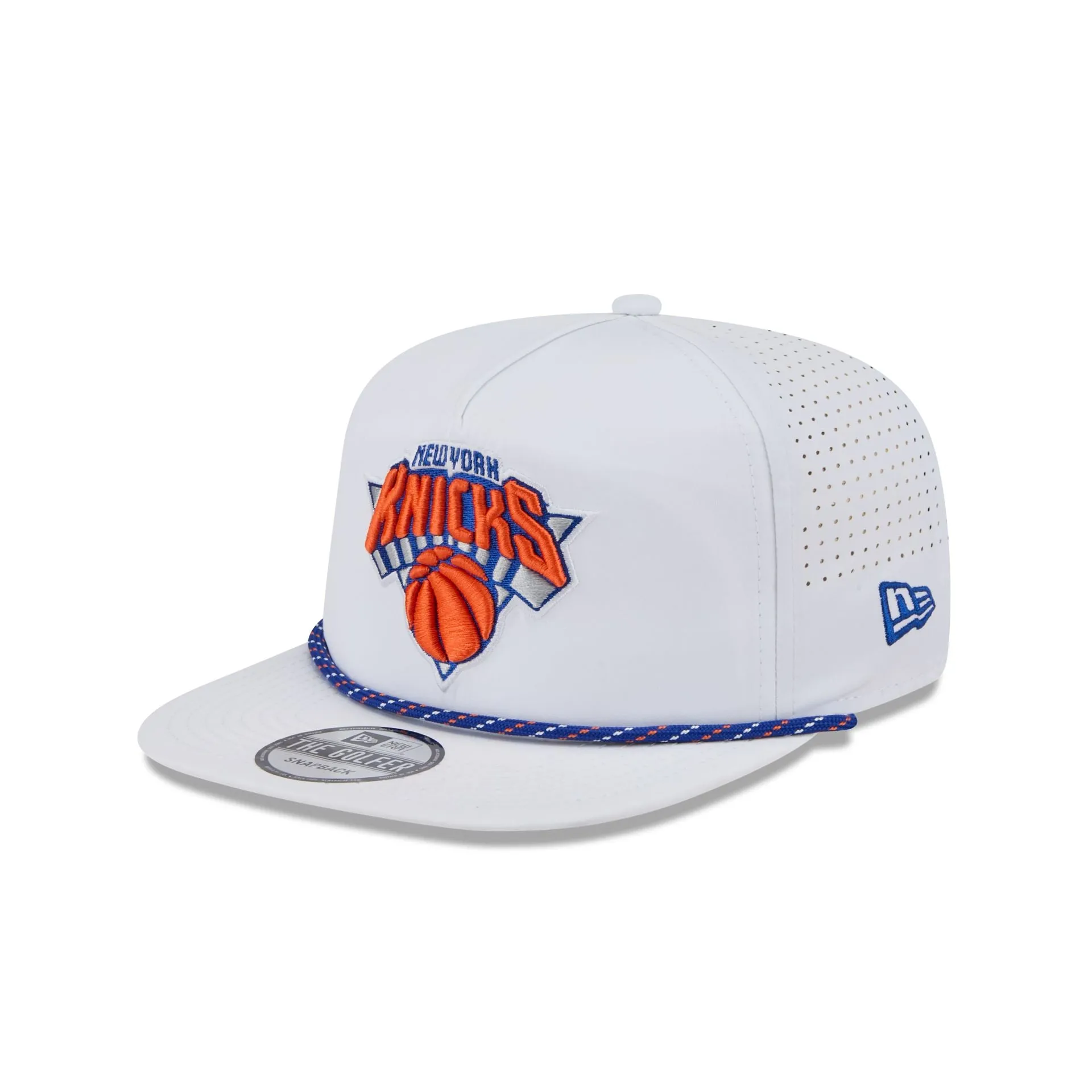 New York Knicks Optic White Performance Rope Golfer Hat sold by New Era