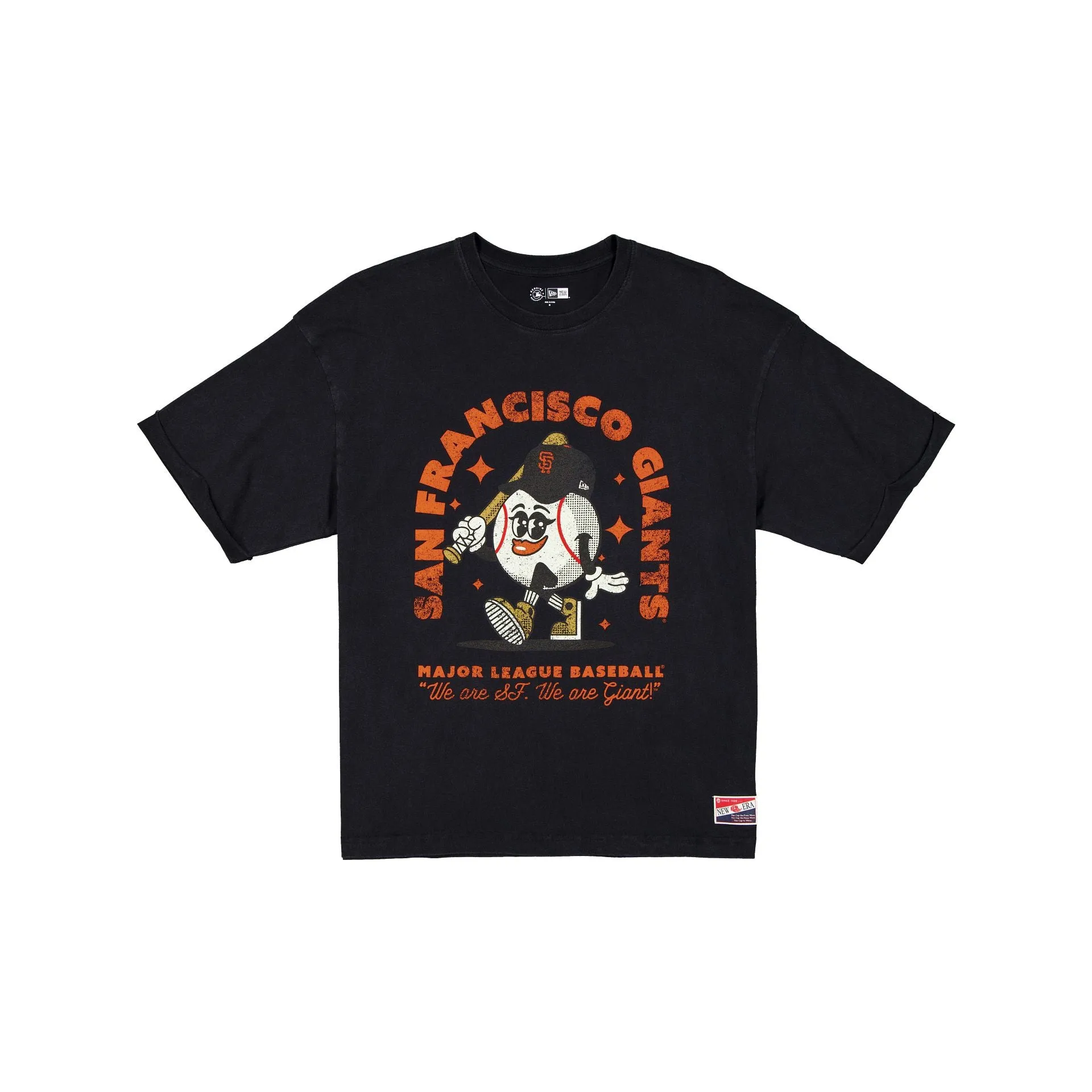 San Francisco Giants Throwback Character Women's T-Shirt sold by New Era