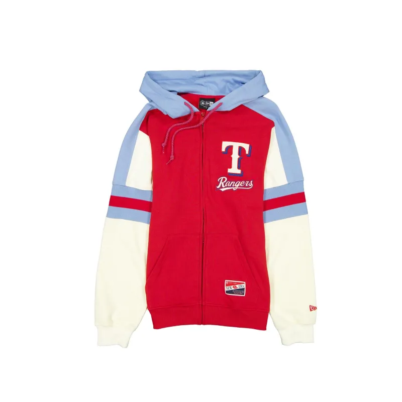 Texas Rangers Throwback Zipper Hoodie sold by New Era