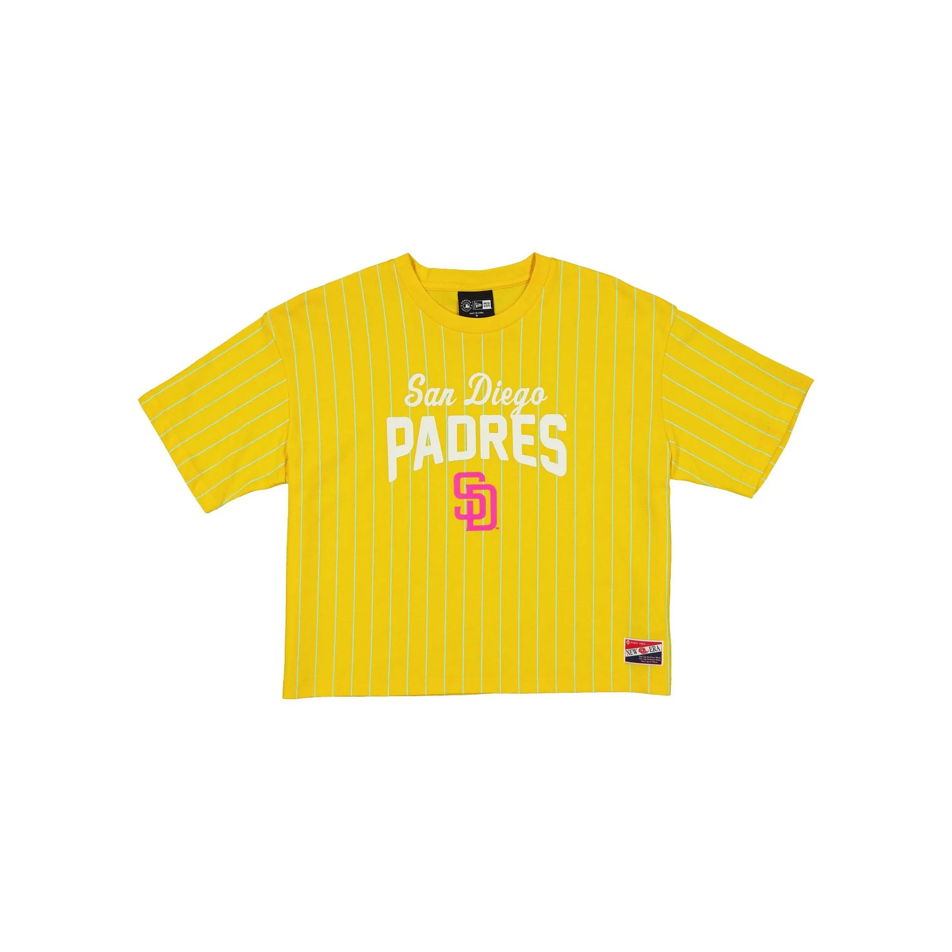 San Diego Padres Throwback Pinstripe Women's T-Shirt sold by New Era