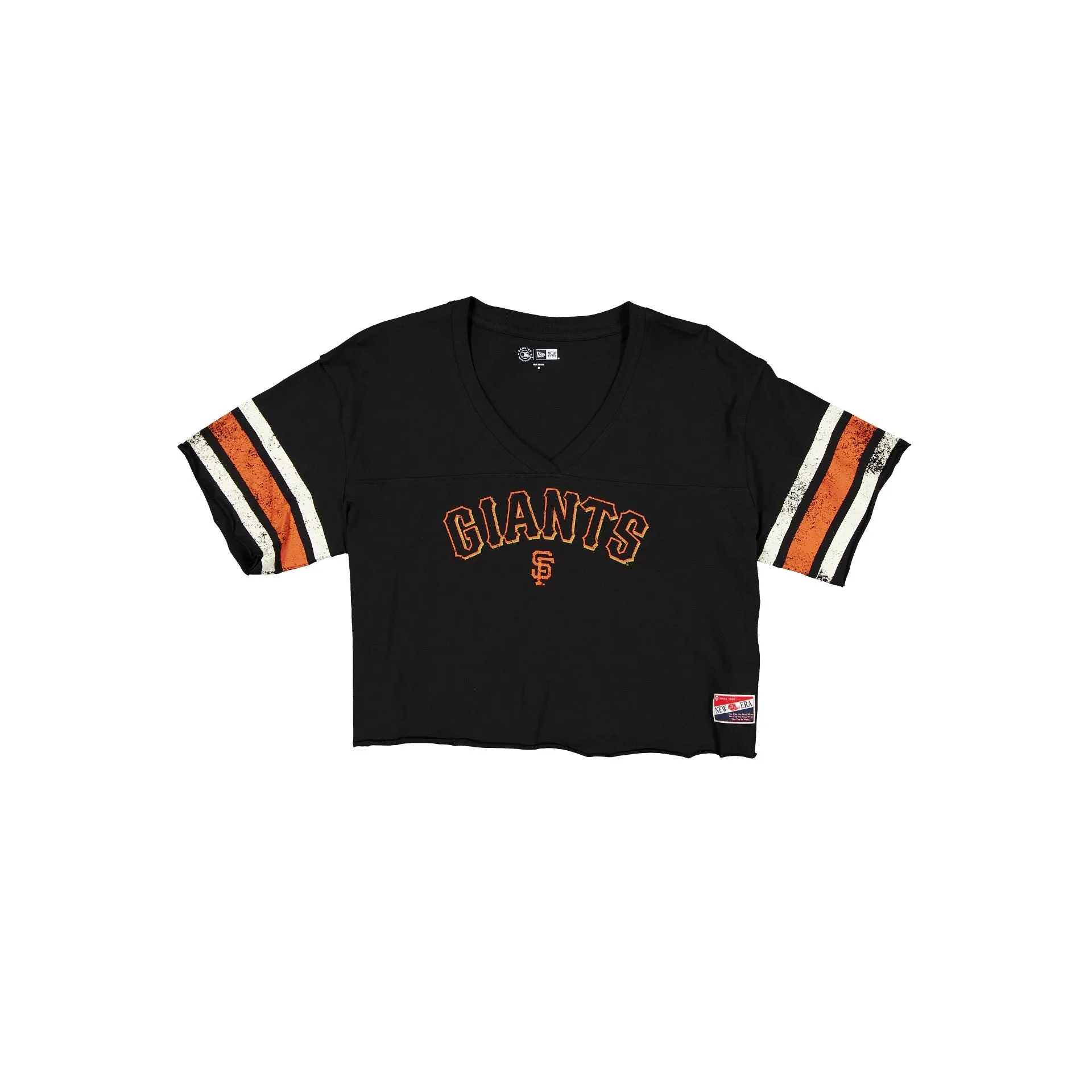 San Francisco Giants Throwback Cropped Women's T-Shirt sold by New Era