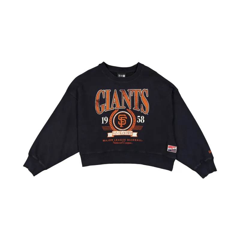 San Francisco Giants Throwback Women's Crewneck sold by New Era