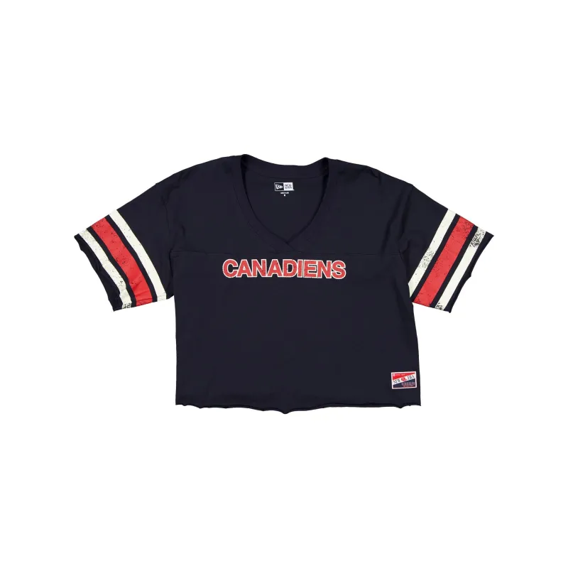 Montreal Canadiens Throwback Cropped Women's T-Shirt sold by New Era