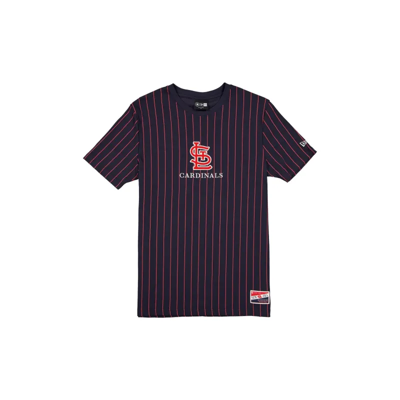 St. Louis Cardinals Throwback Pinstripe T-Shirt sold by New Era