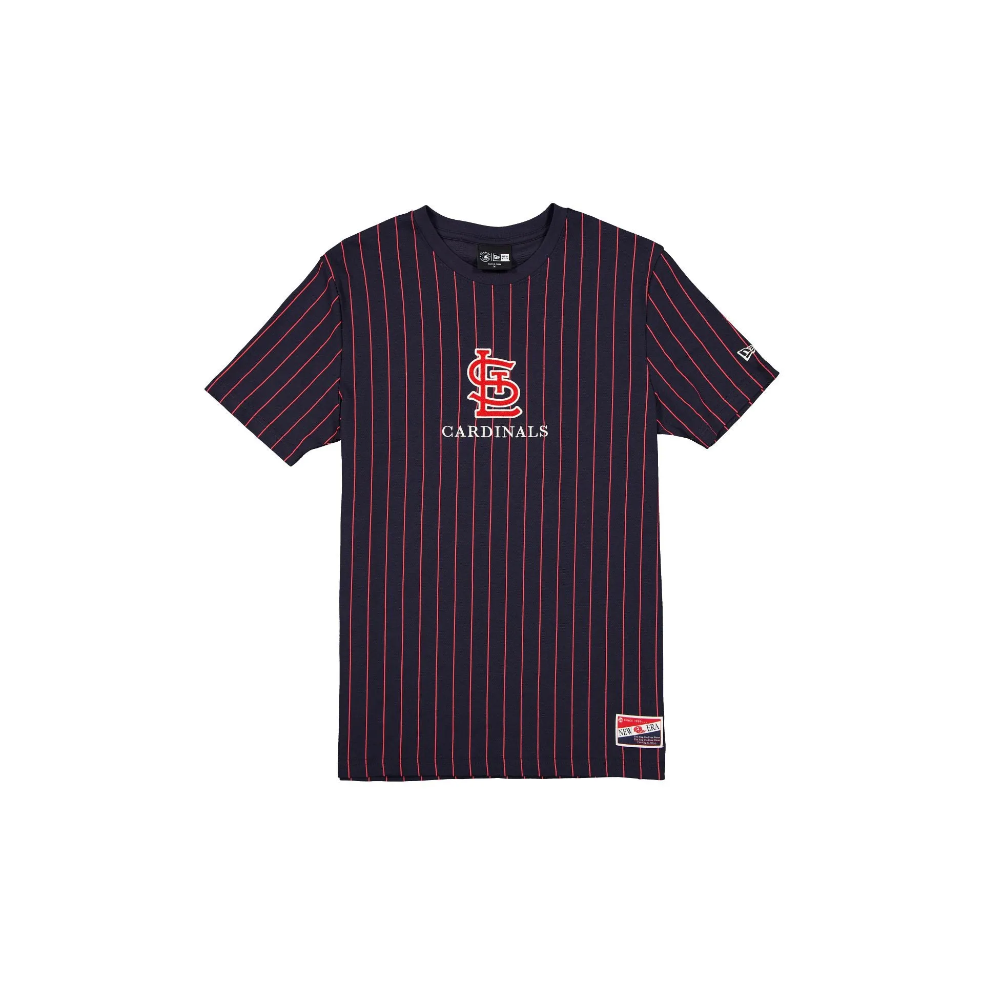 St. Louis Cardinals Throwback Pinstripe T-Shirt sold by New Era