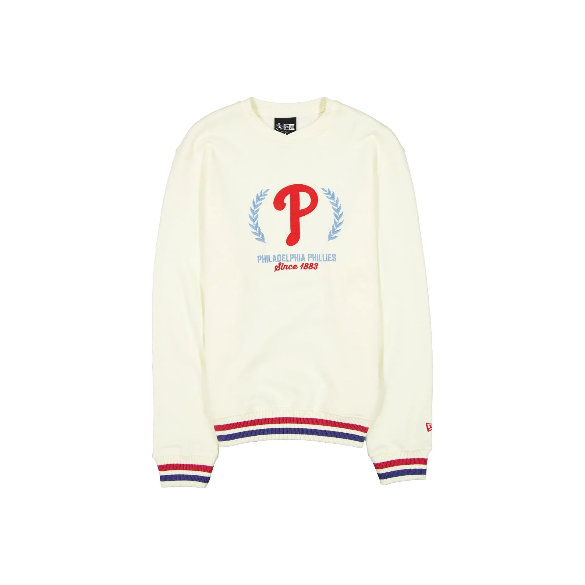 Philadelphia Phillies Throwback Chrome White Crewneck sold by New Era