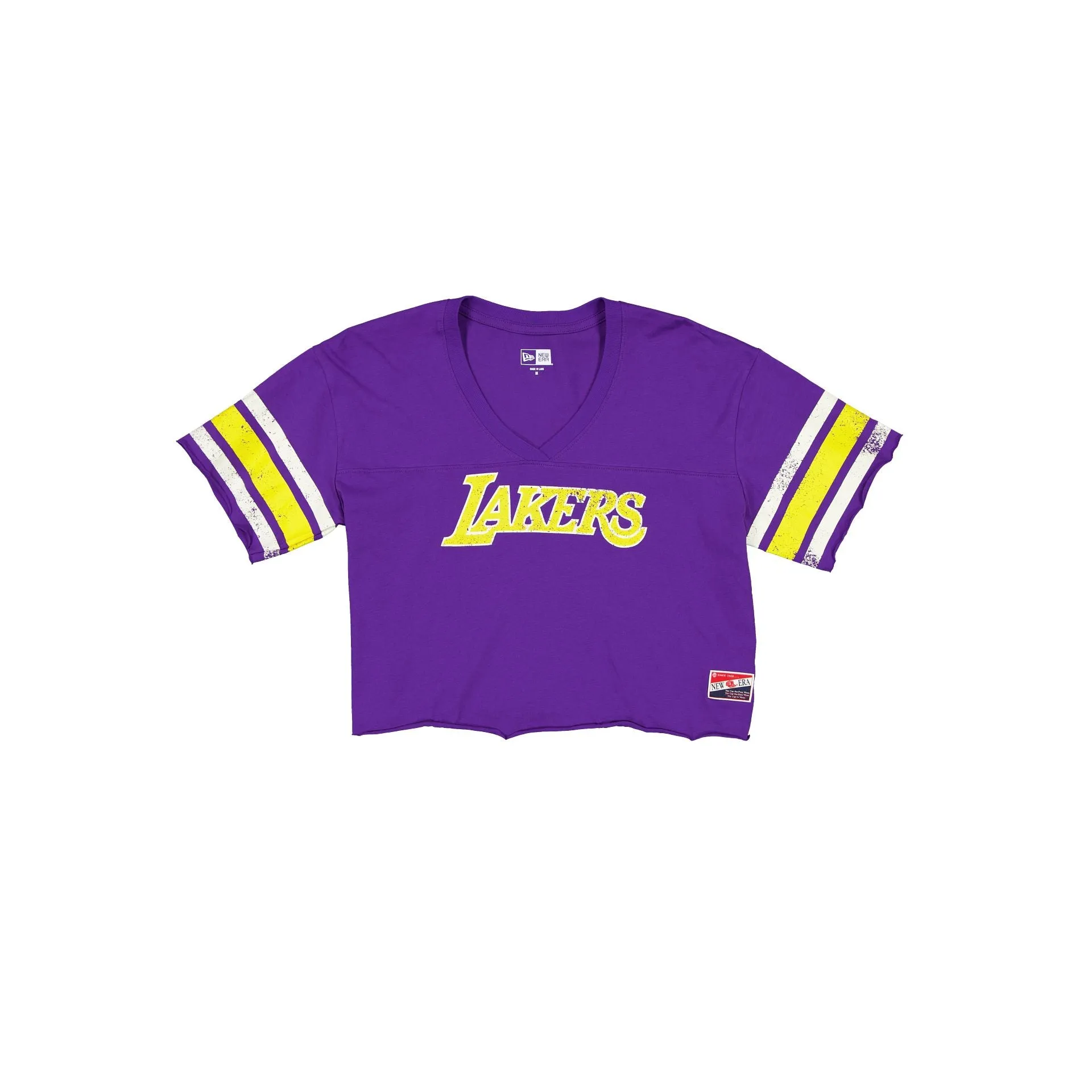Los Angeles Lakers Throwback Cropped Women's T-Shirt sold by New Era