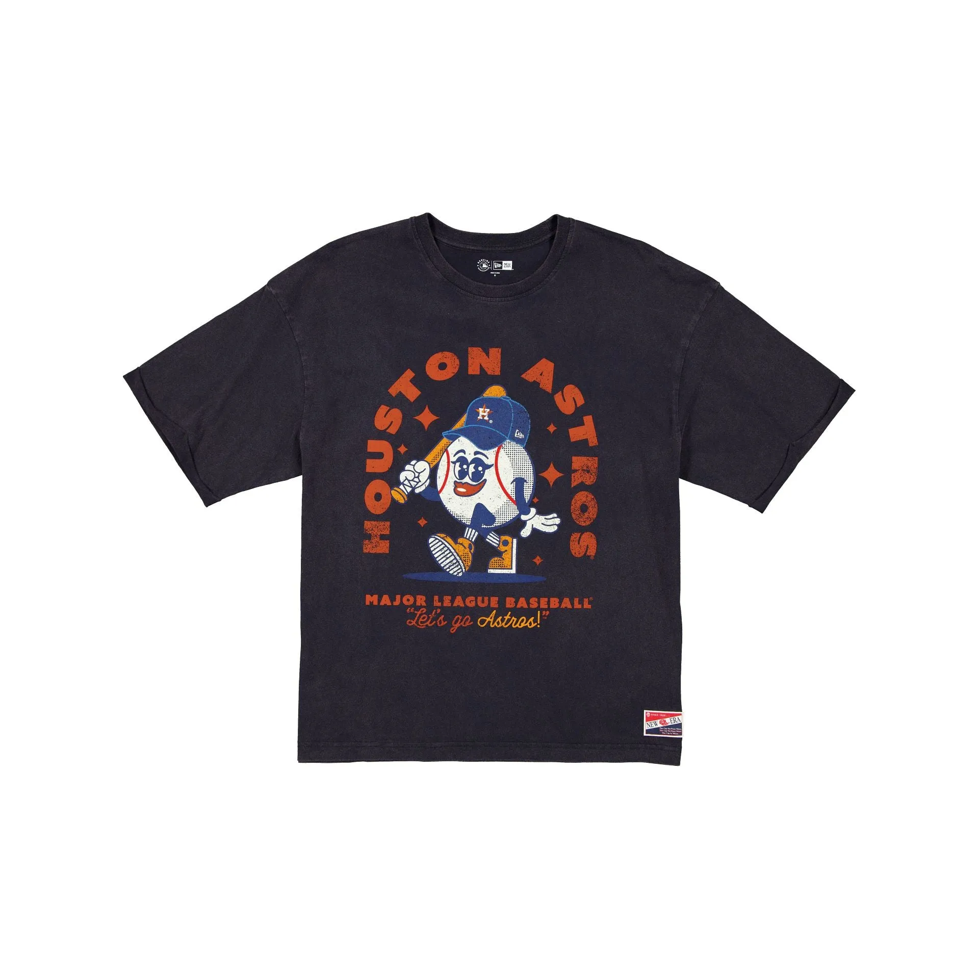 Houston Astros Throwback Character Women's T-Shirt sold by New Era