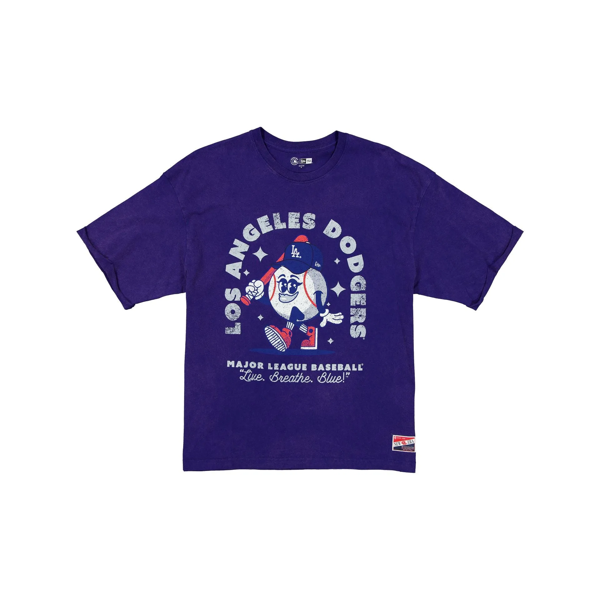 Los Angeles Dodgers Throwback Character Women's T-Shirt sold by New Era