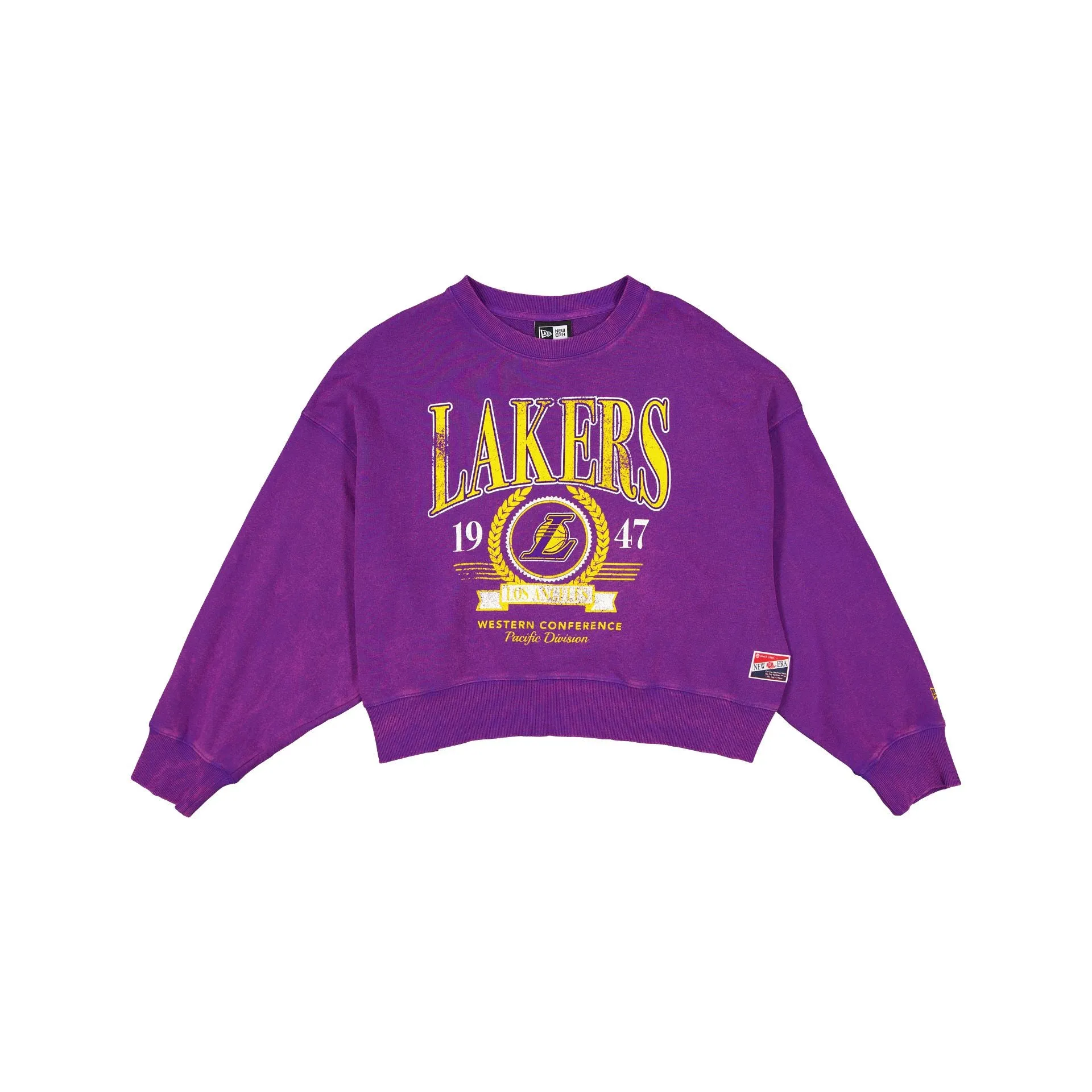 Los Angeles Lakers Throwback Women's Crewneck sold by New Era