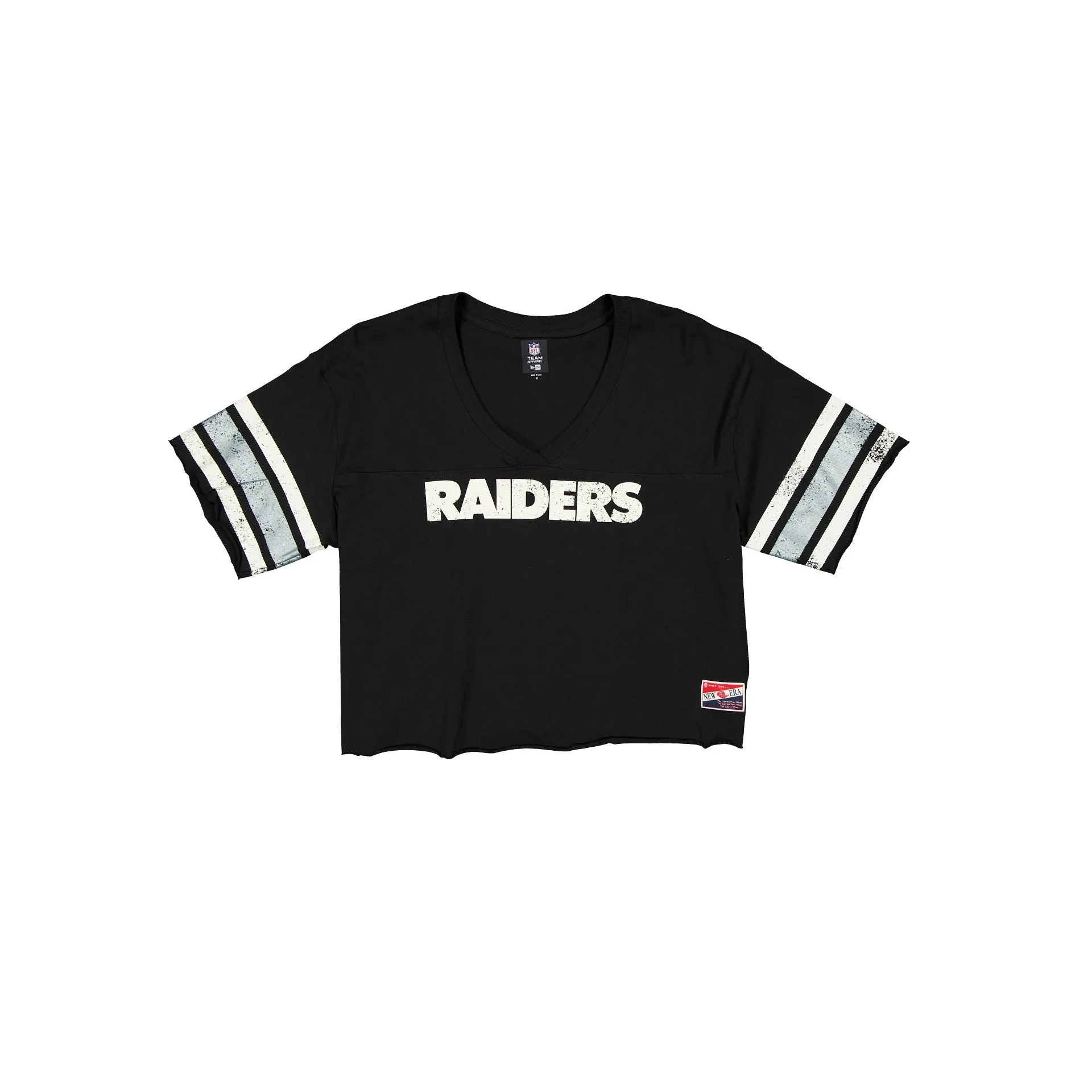 Las Vegas Raiders Throwback Cropped Women's T-Shirt sold by New Era