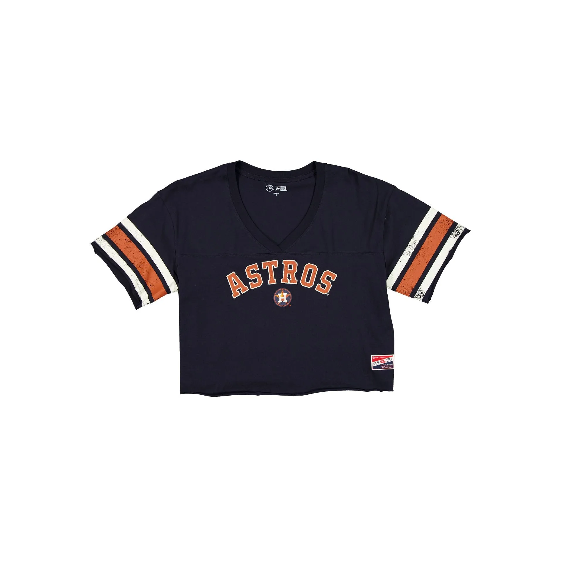 Houston Astros Throwback Cropped Women's T-Shirt sold by New Era