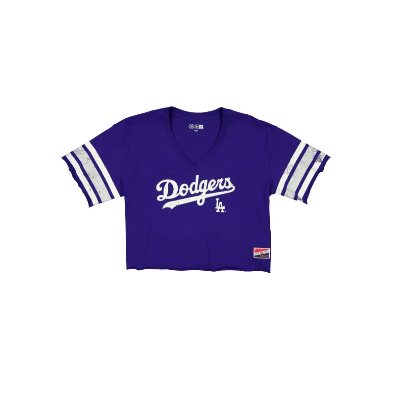 Los Angeles Dodgers Throwback Cropped Women's T-Shirt sold by New Era