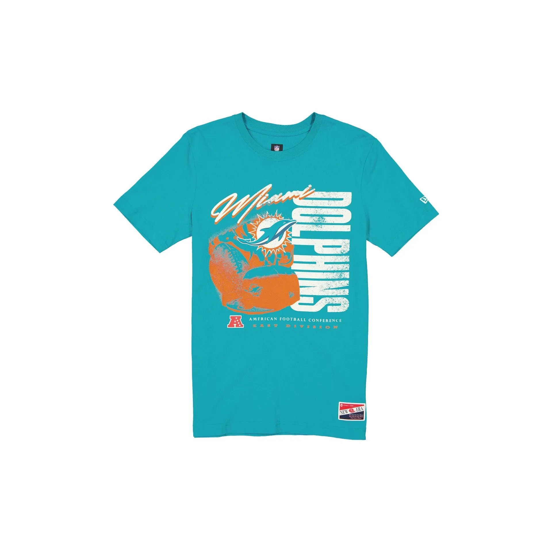 Miami Dolphins Throwback T-Shirt sold by New Era