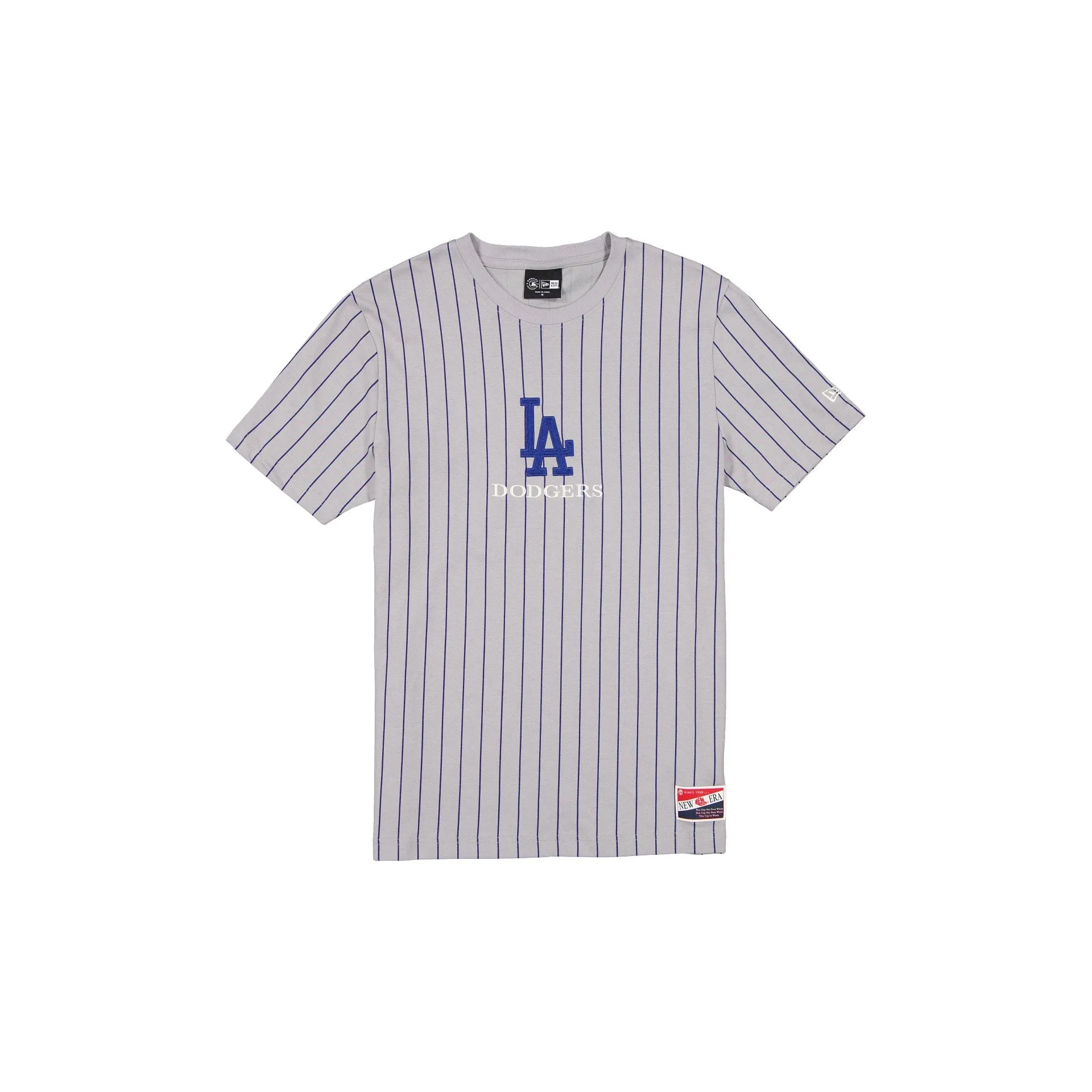 Los Angeles Dodgers Throwback Pinstripe T-Shirt sold by New Era