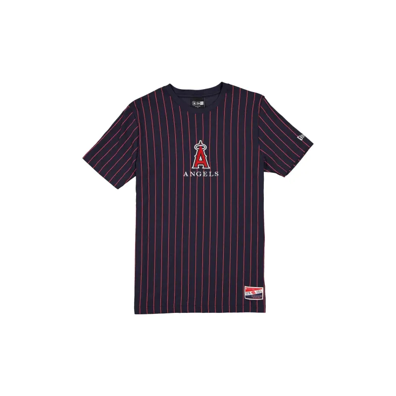 Los Angeles Angels Throwback Pinstripe T-Shirt sold by New Era