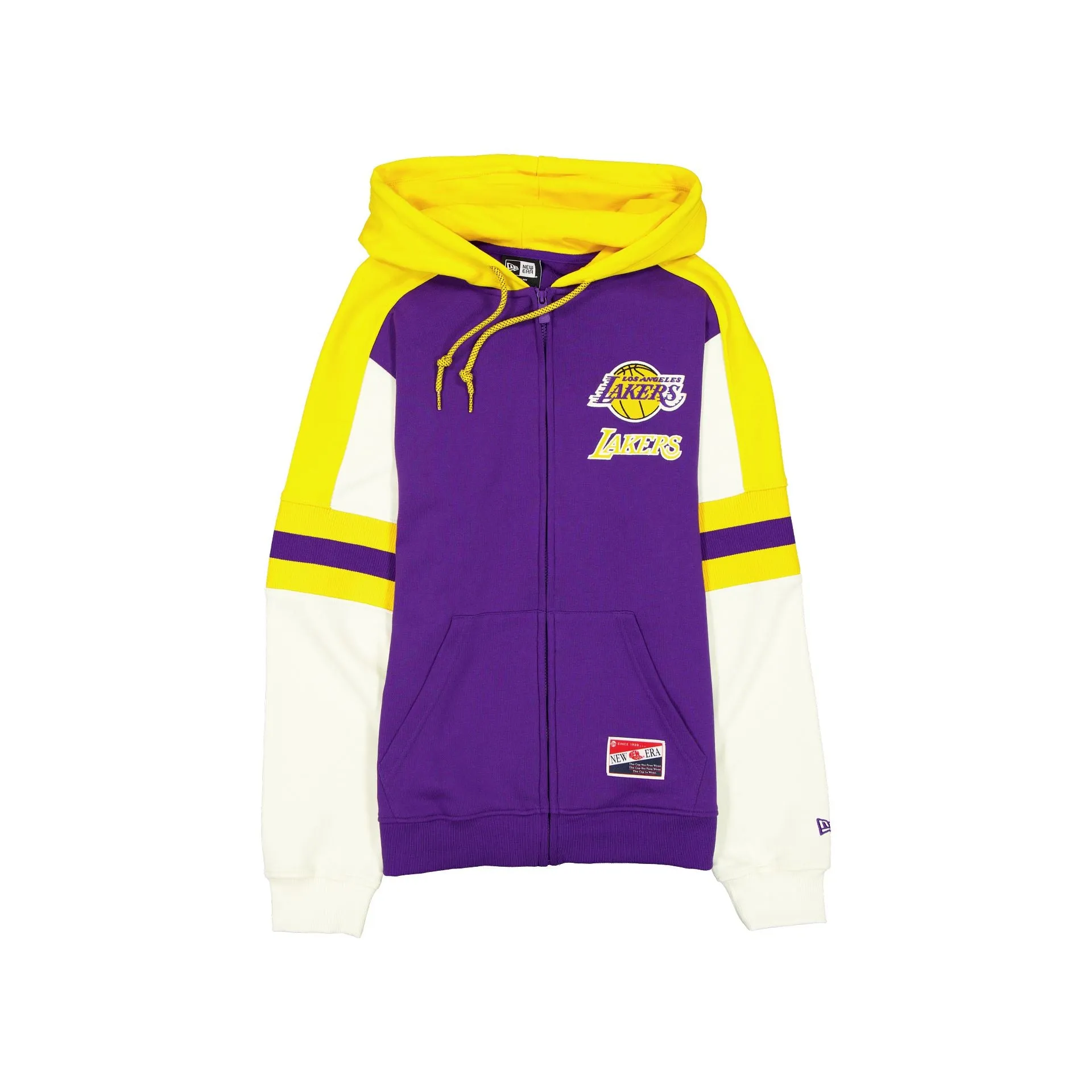 Los Angeles Lakers Throwback Zipper Hoodie sold by New Era