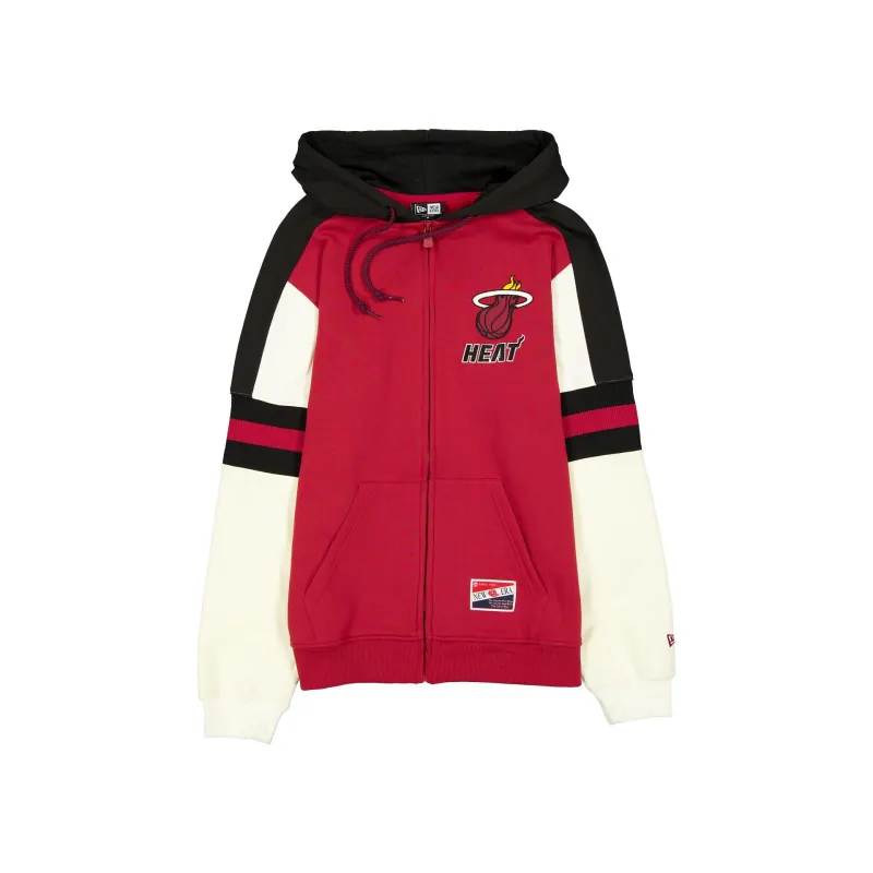Miami Heat Throwback Zipper Hoodie sold by New Era