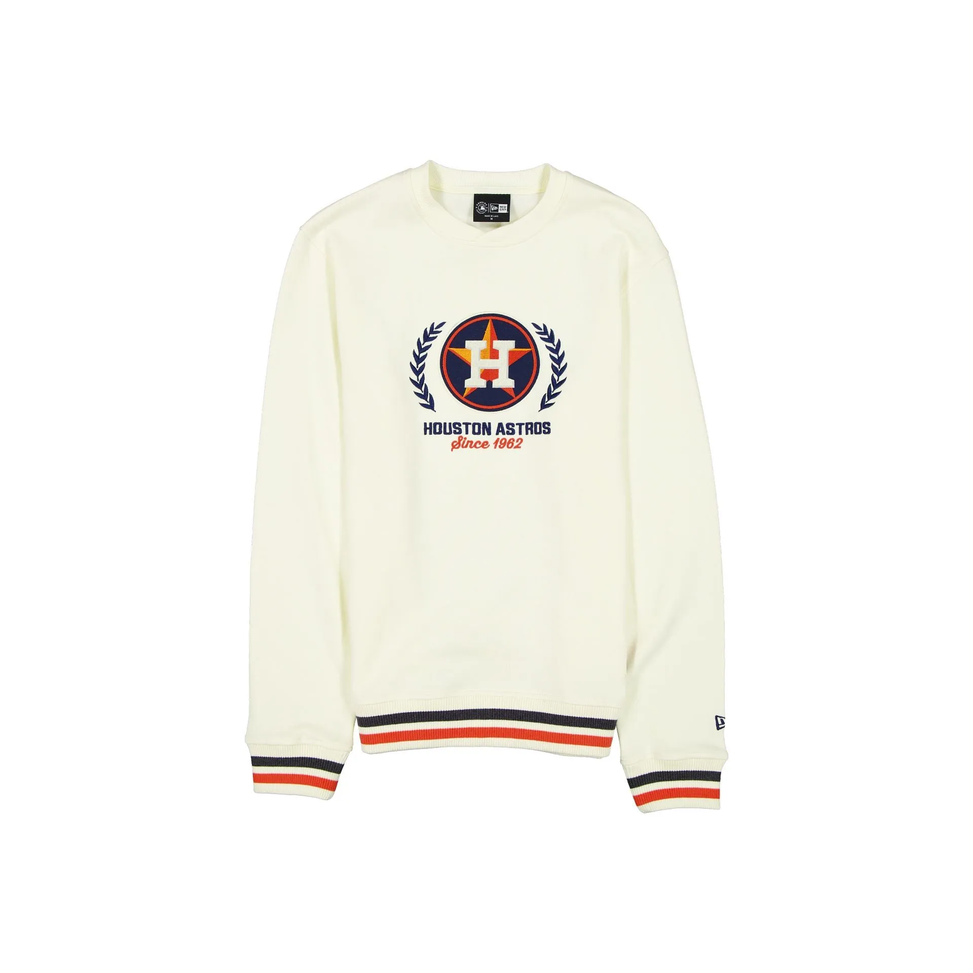 Houston Astros Throwback Chrome White Crewneck sold by New Era