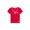 Detroit Red Wings Throwback Tie Women's T-Shirt sold by New Era