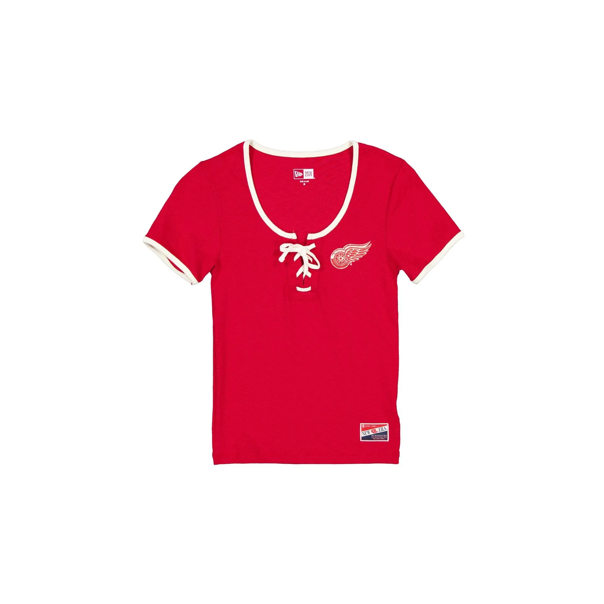 Detroit Red Wings Throwback Tie Women's T-Shirt sold by New Era