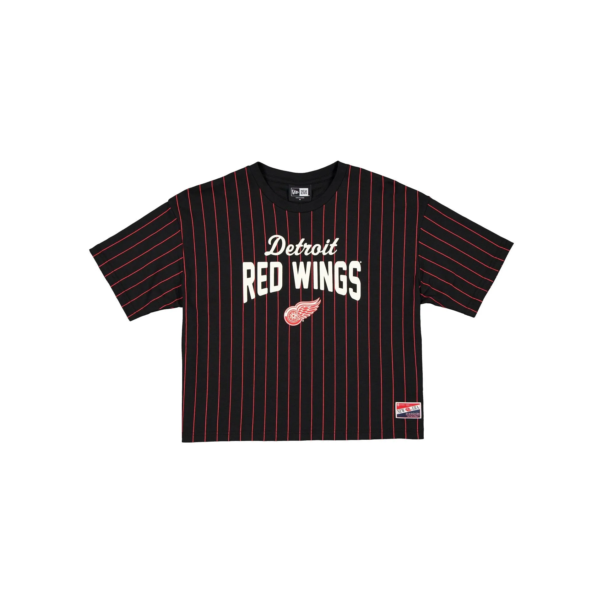 Detroit Red Wings Throwback Pinstripe Women's T-Shirt sold by New Era