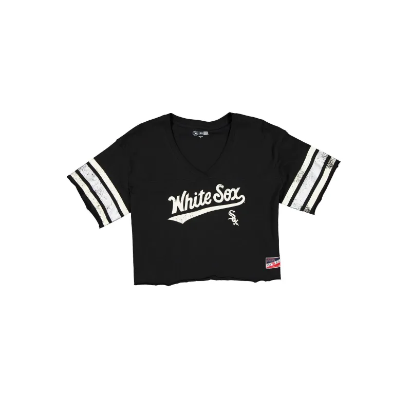 Chicago White Sox Throwback Cropped Women's T-Shirt sold by New Era