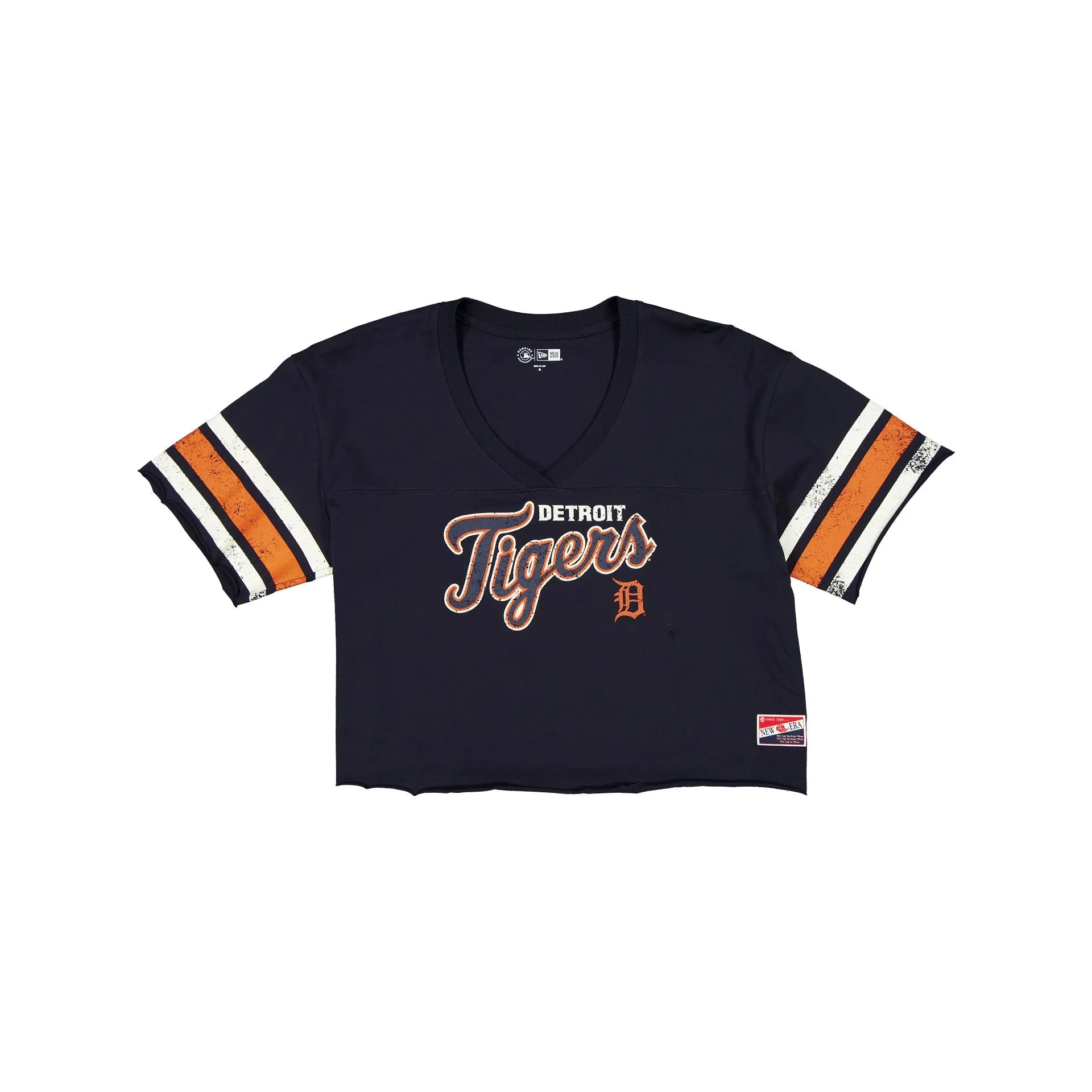 Detroit Tigers Throwback Cropped Women's T-Shirt sold by New Era
