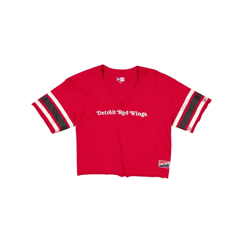 Detroit Red Wings Throwback Cropped Women's T-Shirt sold by New Era