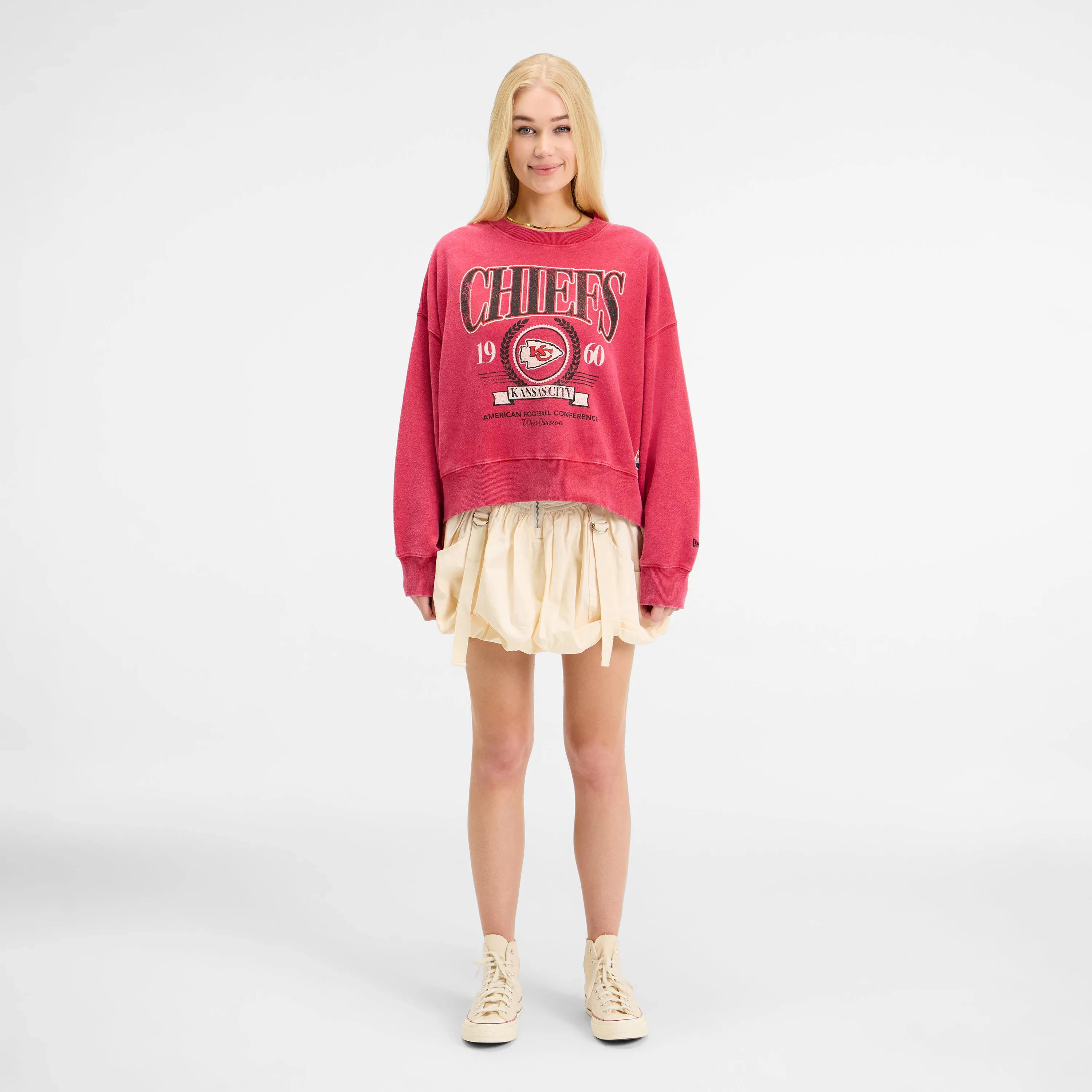 Golden State Warriors Throwback Women's Crewneck sold by New Era product image thumbnail 5