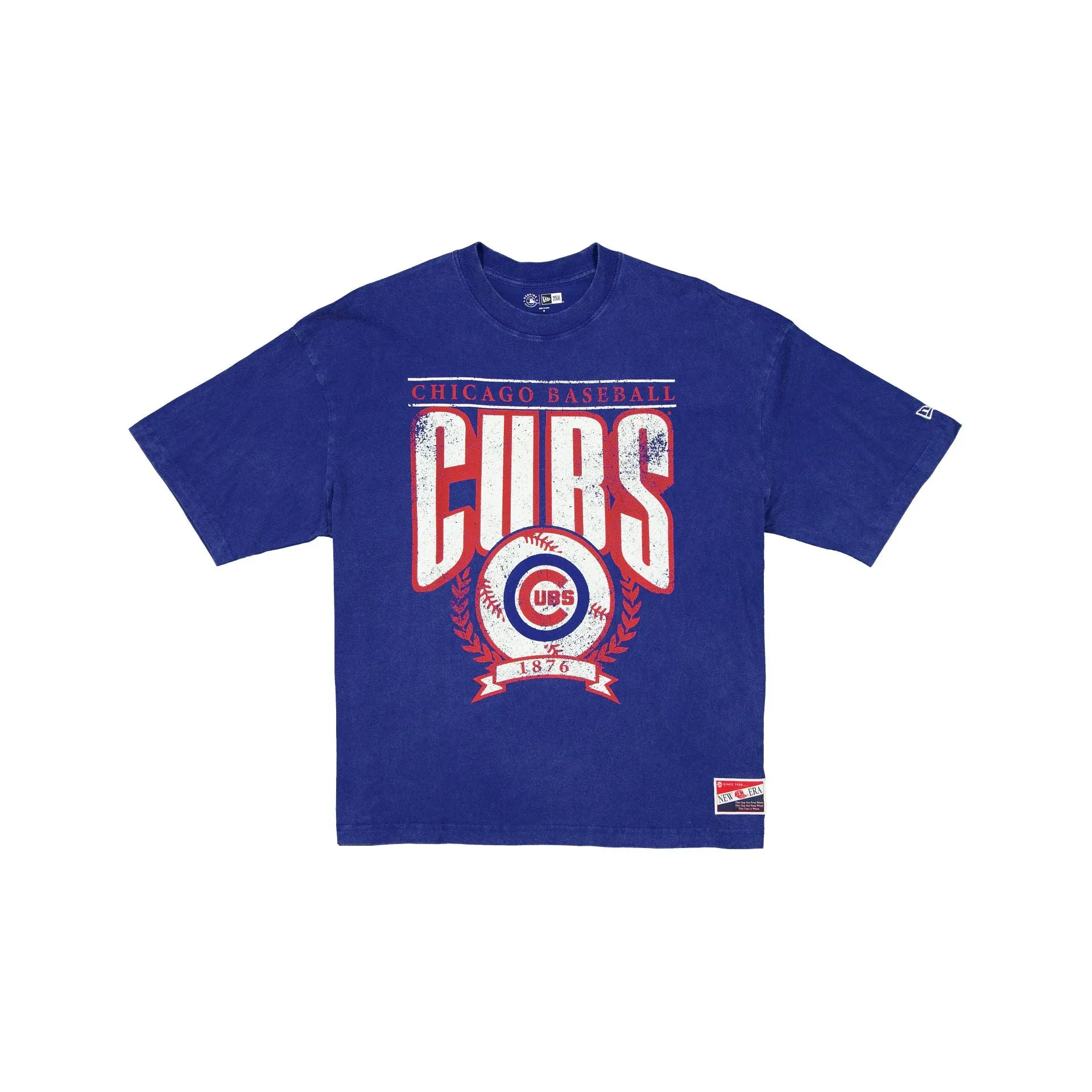 Chicago Cubs Throwback Boxy T-Shirt sold by New Era