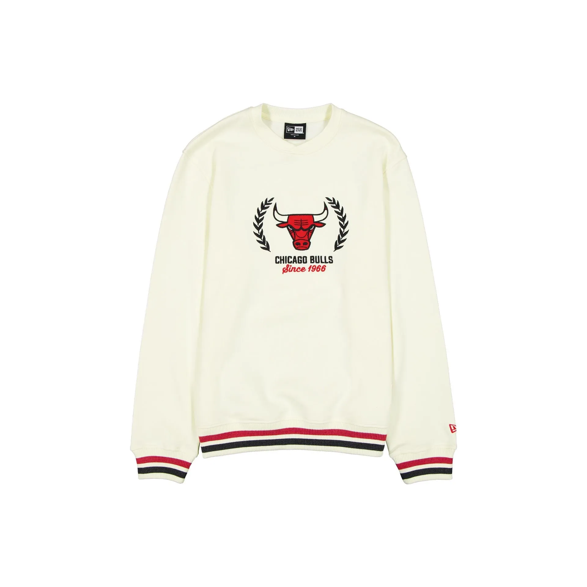 Chicago Bulls Throwback Chrome White Crewneck sold by New Era