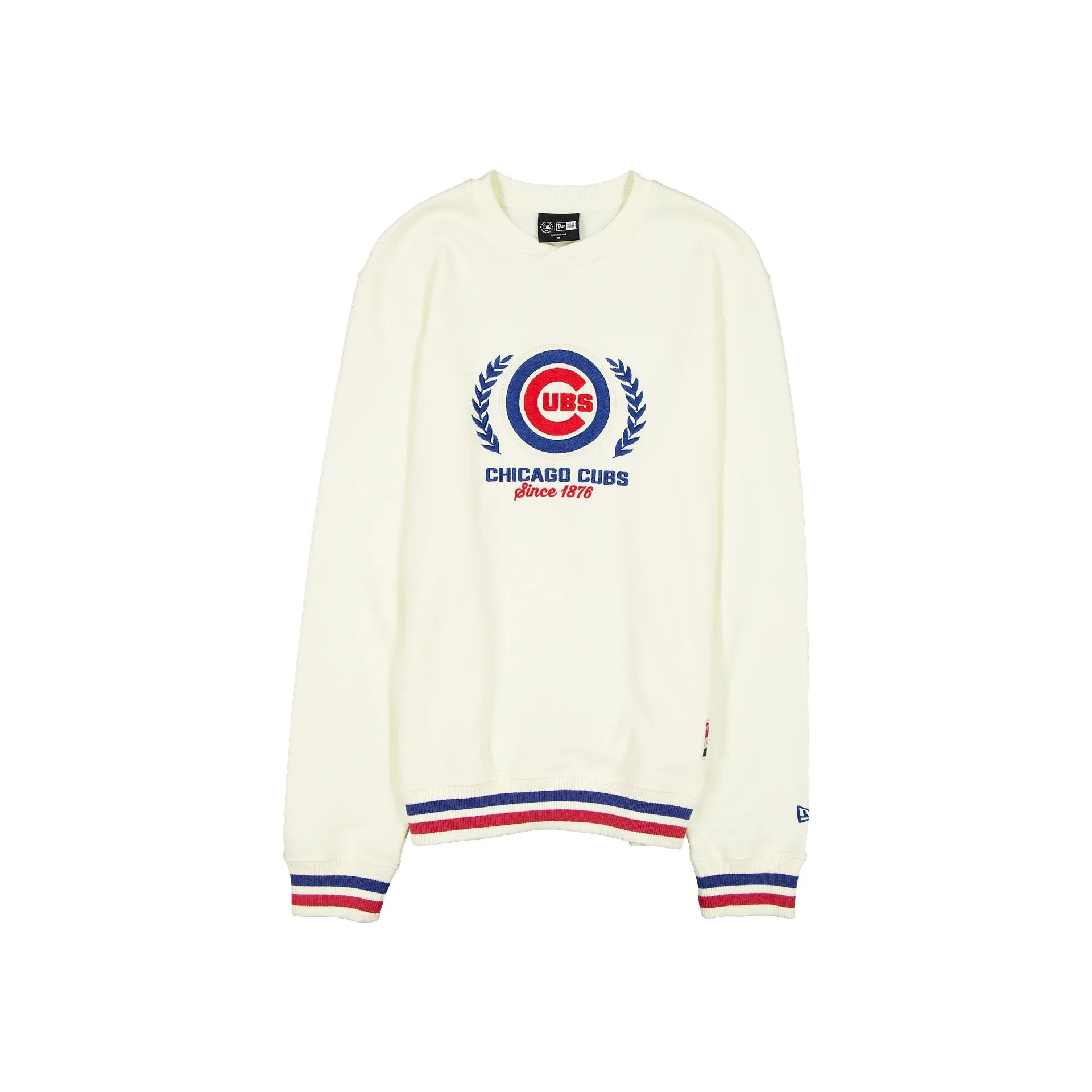 Chicago Cubs Throwback Chrome White Crewneck sold by New Era